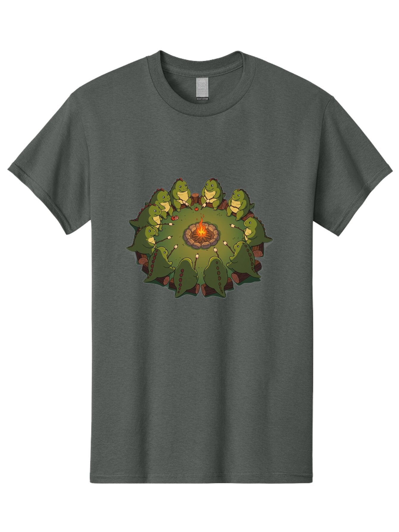 Dinosaurs-Around-Campfire Men'S Graphic Tee, 100% Cotton, Comfortable Casual Summer Wear, Machine Washable, Vintage Camera, Old Camera, Antique Camera, Black Camera, Classic Photography, Photography Equipment, Nostalgic Device, Film Camera, Bap372 7
