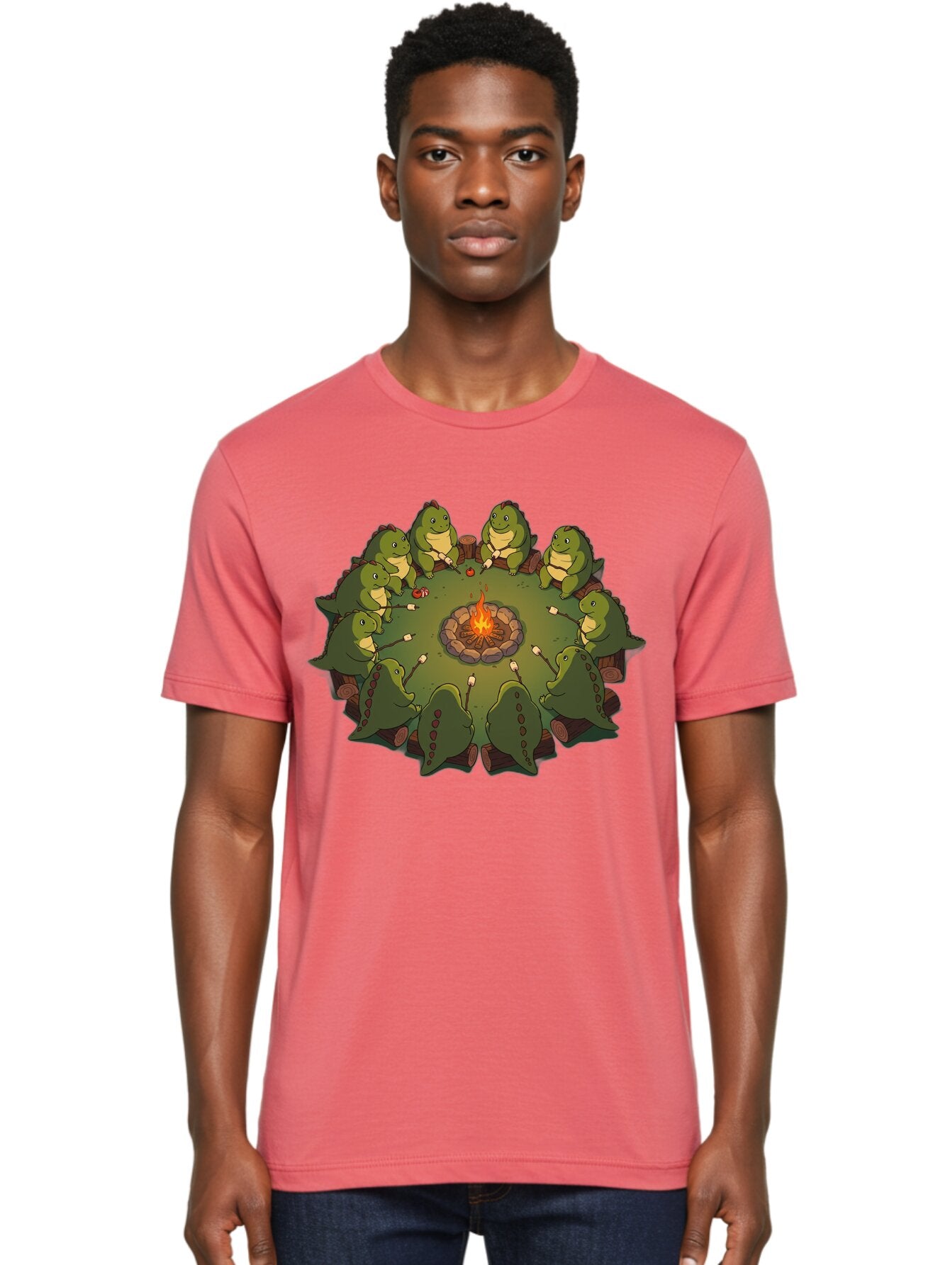 Dinosaurs-Around-Campfire Men'S Graphic Tee, 100% Cotton, Comfortable Casual Summer Wear, Machine Washable, Vintage Camera, Old Camera, Antique Camera, Black Camera, Classic Photography, Photography Equipment, Nostalgic Device, Film Camera, Bap372 27