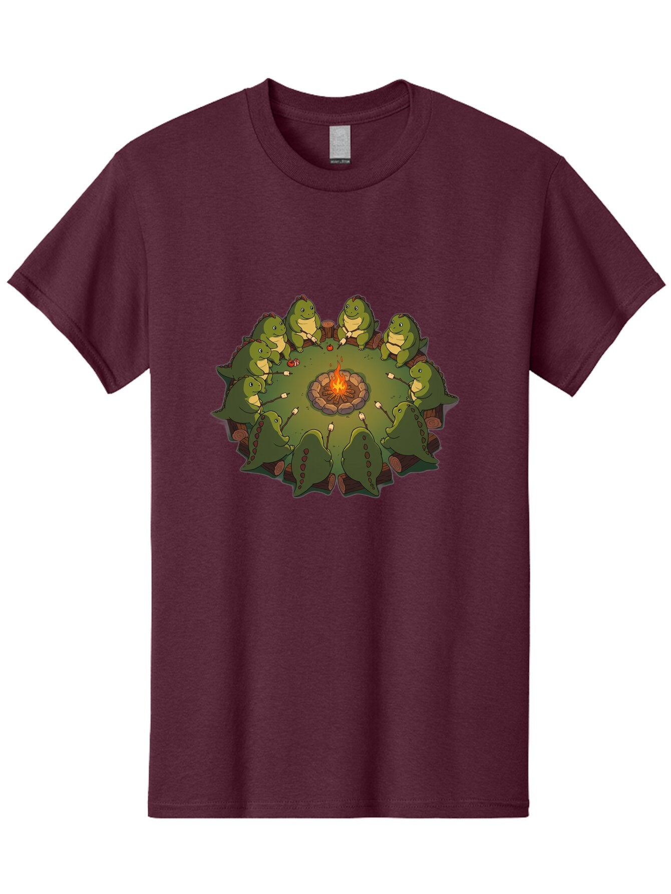 Dinosaurs-Around-Campfire Men'S Graphic Tee, 100% Cotton, Comfortable Casual Summer Wear, Machine Washable, Vintage Camera, Old Camera, Antique Camera, Black Camera, Classic Photography, Photography Equipment, Nostalgic Device, Film Camera, Bap372 1