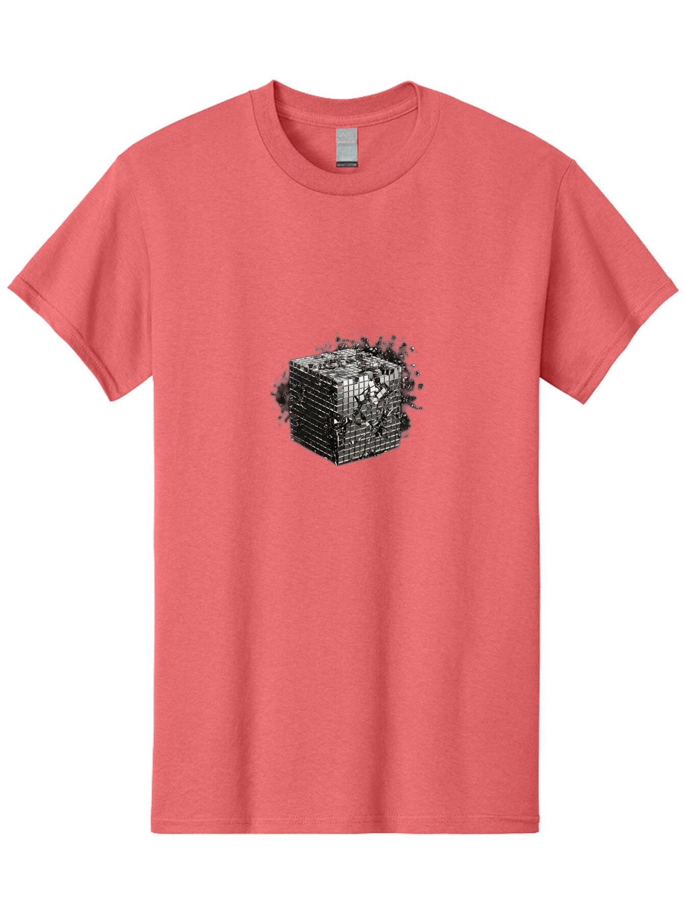 Disintegrating-Cube Men'S Graphic Tee, 100% Cotton, Comfortable Casual Summer Wear, Machine Washable, Vintage Camera, Old Camera, Antique Camera, Black Camera, Classic Photography, Photography Equipment, Nostalgic Device, Film Camera, Bap373 10
