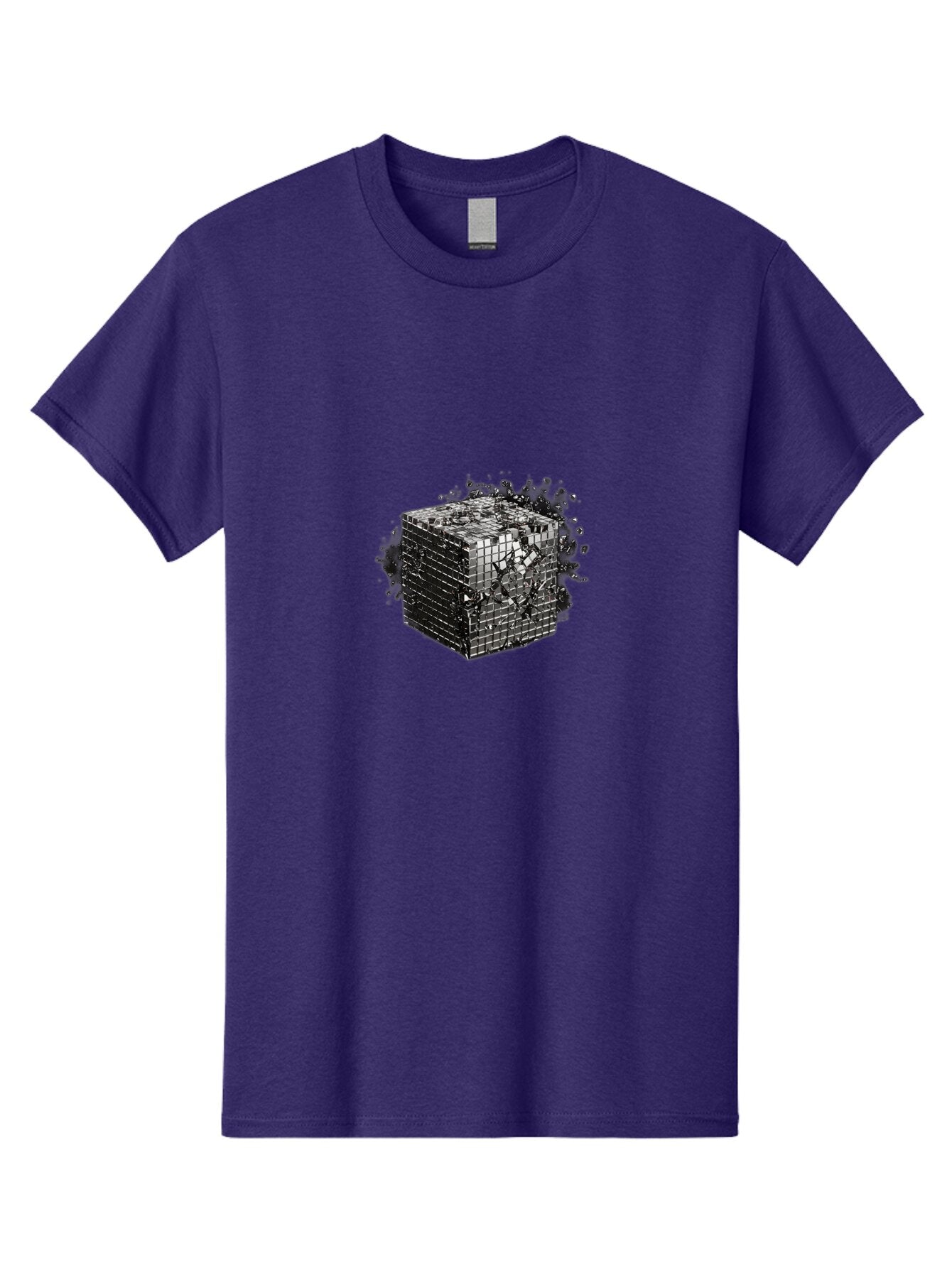 Disintegrating-Cube Men'S Graphic Tee, 100% Cotton, Comfortable Casual Summer Wear, Machine Washable, Vintage Camera, Old Camera, Antique Camera, Black Camera, Classic Photography, Photography Equipment, Nostalgic Device, Film Camera, Bap373 12