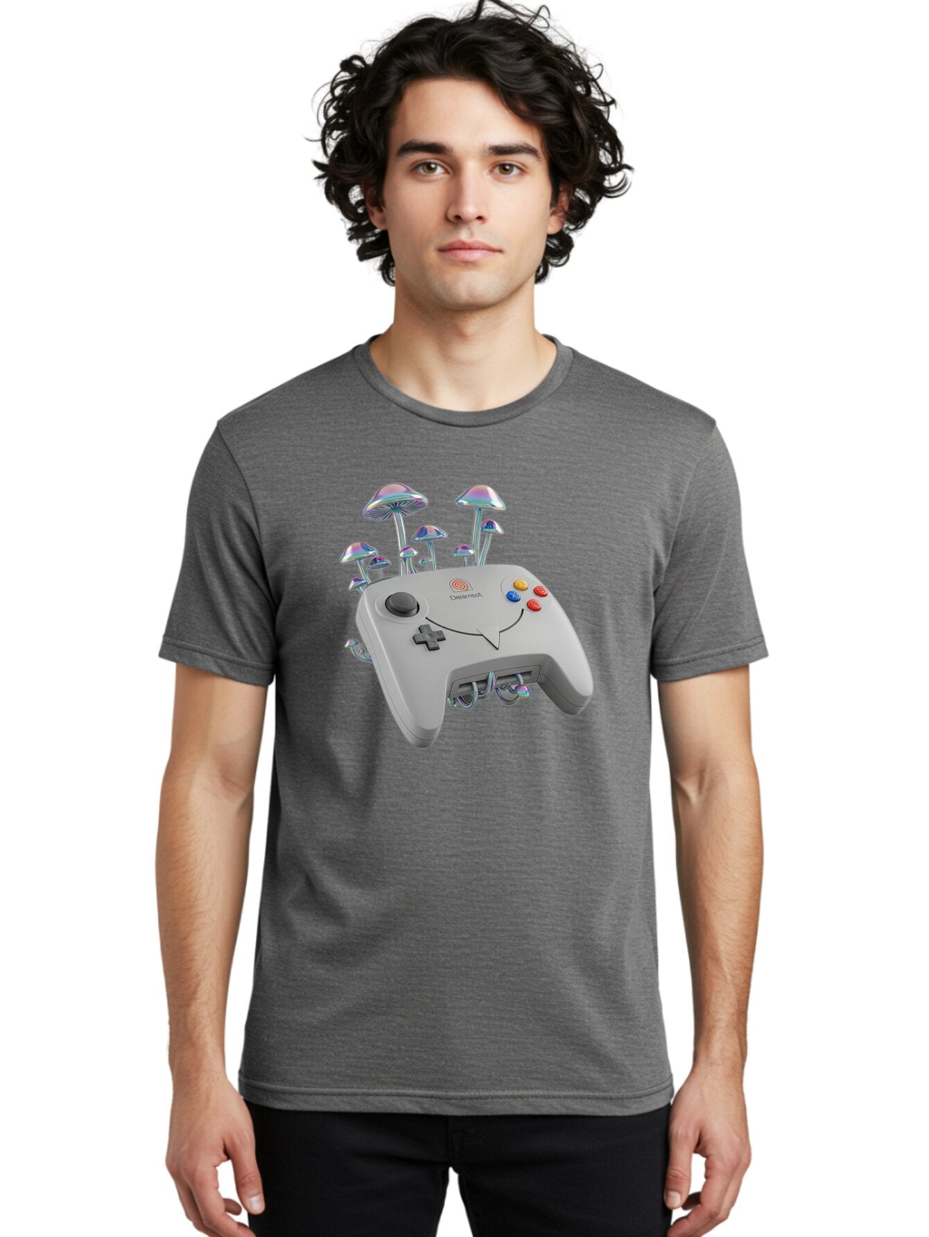 Dreamcast-Controller Men'S Graphic Tee, 100% Cotton, Comfortable Casual Summer Wear, Machine Washable, Vintage Camera, Old Camera, Antique Camera, Black Camera, Classic Photography, Photography Equipment, Nostalgic Device, Film Camera, Bap376 17