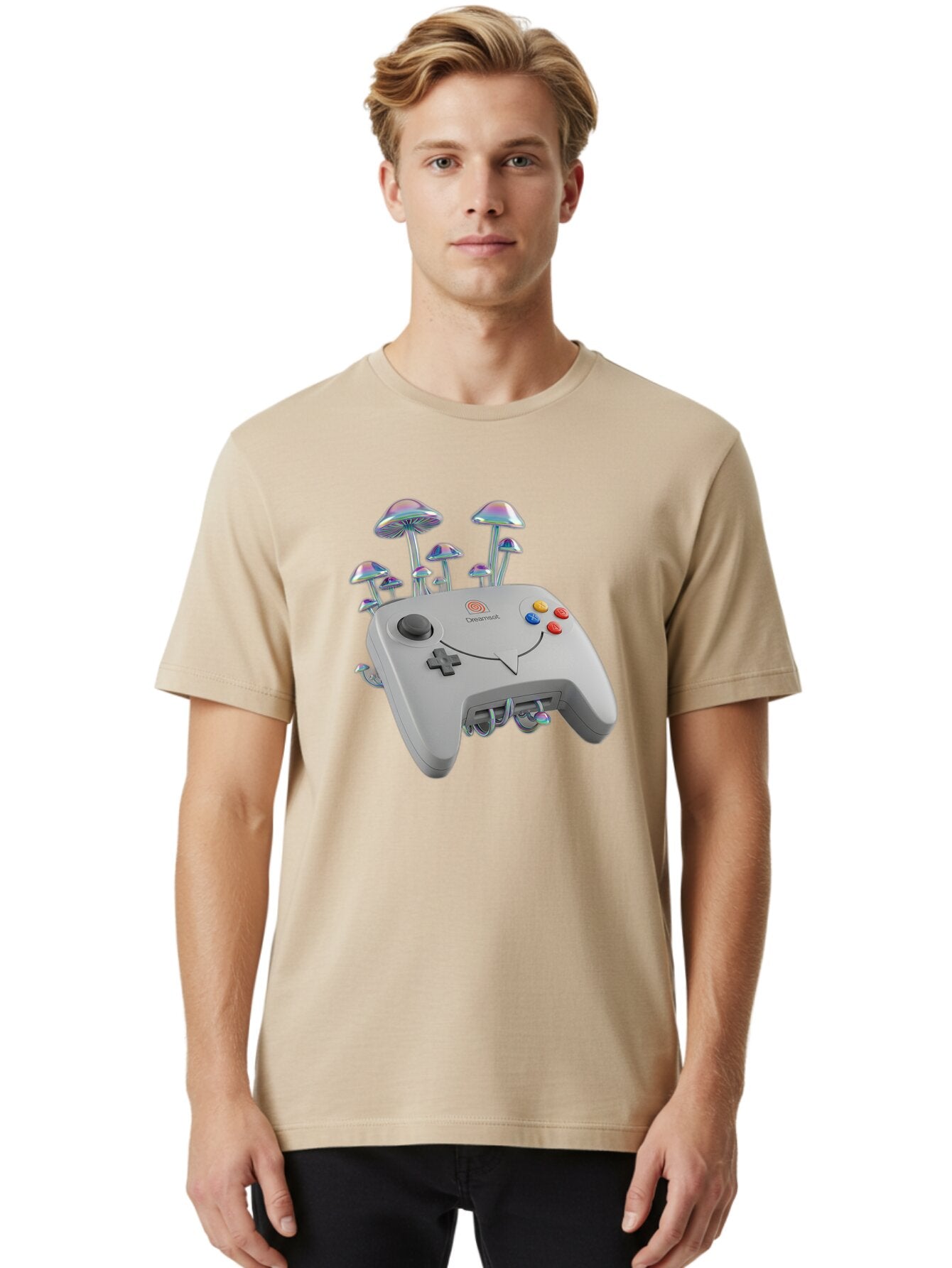Dreamcast-Controller Men'S Graphic Tee, 100% Cotton, Comfortable Casual Summer Wear, Machine Washable, Vintage Camera, Old Camera, Antique Camera, Black Camera, Classic Photography, Photography Equipment, Nostalgic Device, Film Camera, Bap376 22