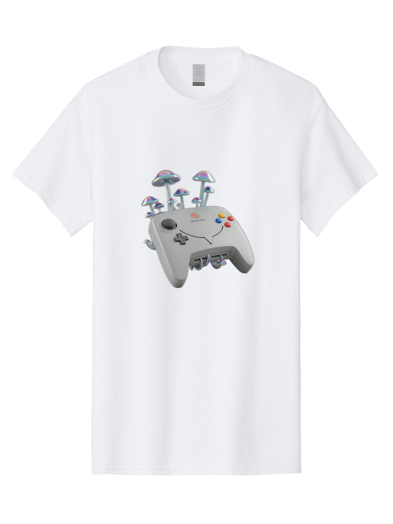 Dreamcast-Controller Men'S Graphic Tee, 100% Cotton, Comfortable Casual Summer Wear, Machine Washable, Vintage Camera, Old Camera, Antique Camera, Black Camera, Classic Photography, Photography Equipment, Nostalgic Device, Film Camera, Bap376 1