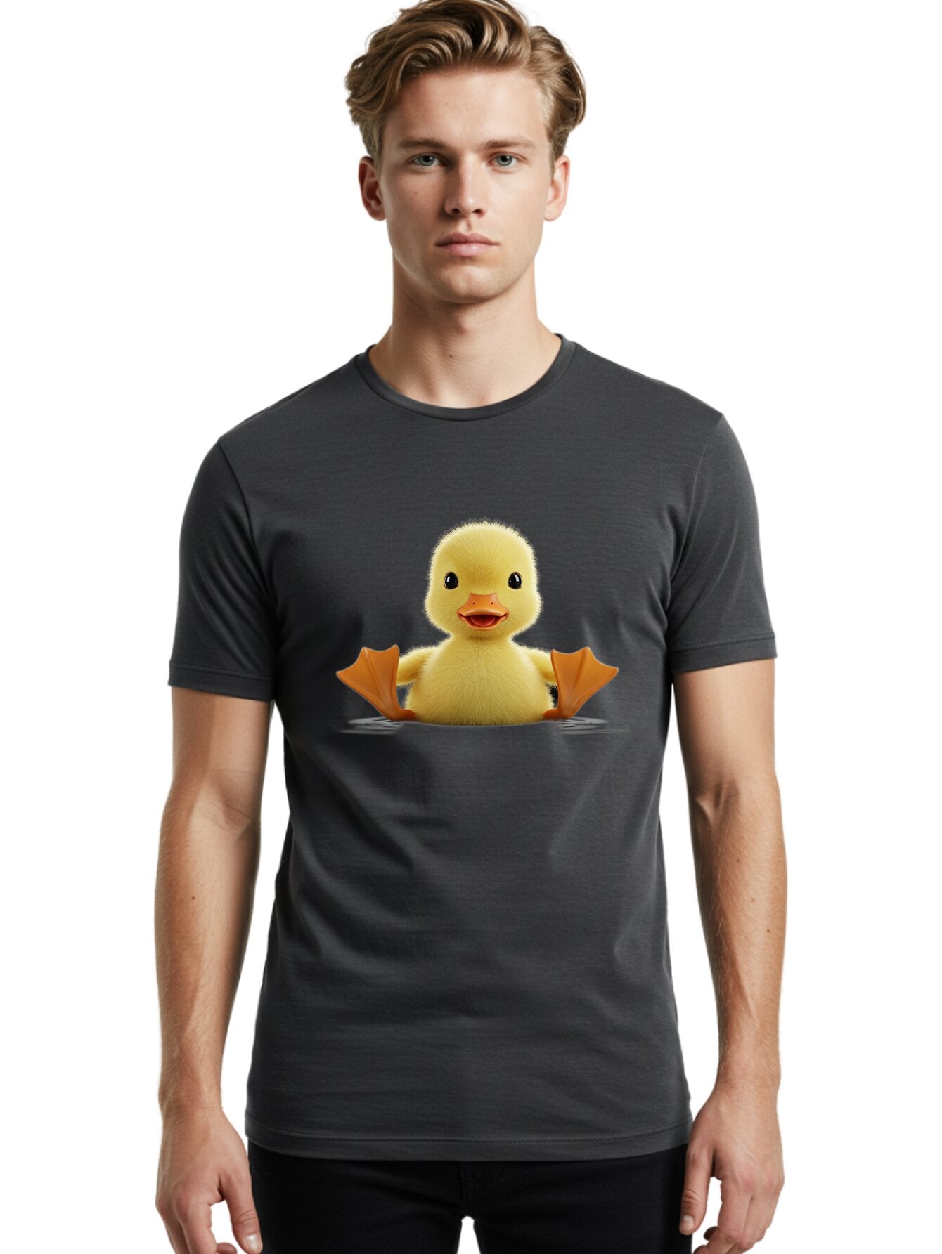 Duckling Men'S Graphic Tee, 100% Cotton, Comfortable Casual Summer Wear, Machine Washable, Vintage Camera, Old Camera, Antique Camera, Black Camera, Classic Photography, Photography Equipment, Nostalgic Device, Film Camera, Camera Art Bap380 20