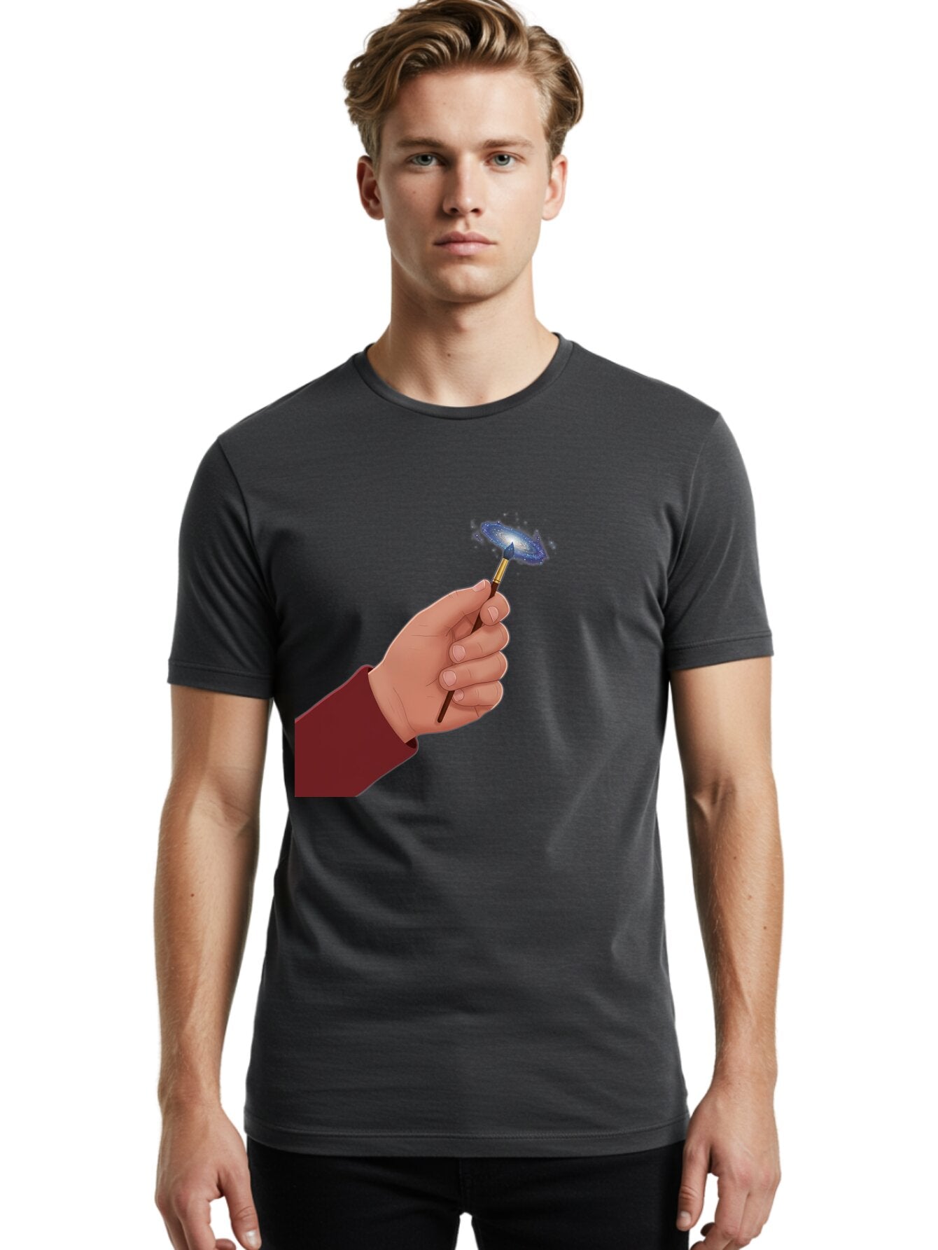 Earth-On-Paintbrush Men'S Graphic Tee, 100% Cotton, Comfortable Casual Summer Wear, Machine Washable, Vintage Camera, Old Camera, Antique Camera, Black Camera, Classic Photography, Photography Equipment, Nostalgic Device, Film Camera, Bap381 25
