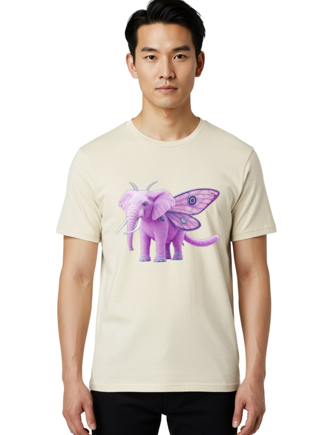 Elephant-Butterfly-Hybrid Men'S Graphic Tee, 100% Cotton, Comfortable Casual Summer Wear, Machine Washable, Vintage Camera, Old Camera, Antique Camera, Black Camera, Classic Photography, Photography Equipment, Nostalgic Device, Film Camera, Bap384 27
