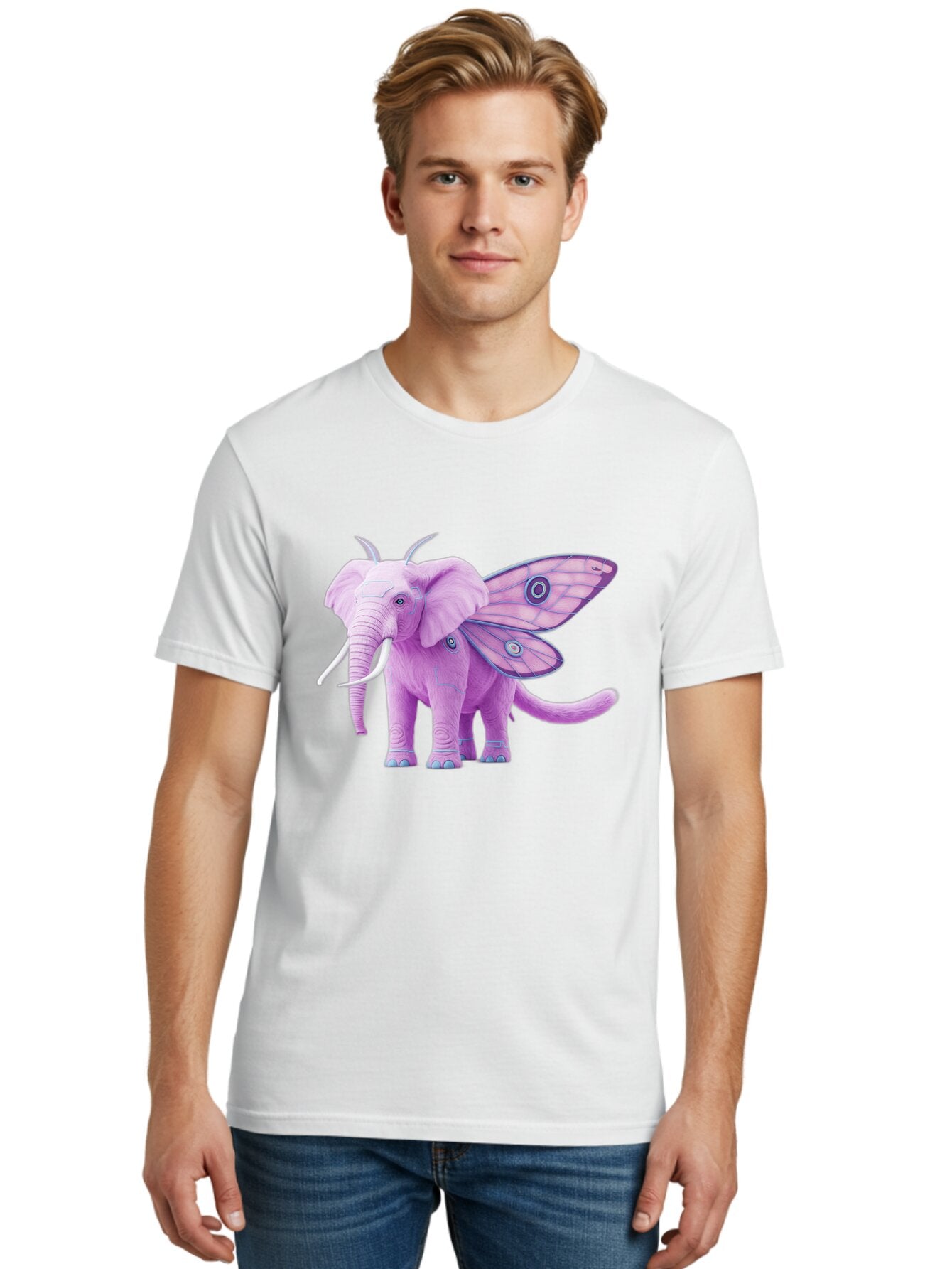 Elephant-Butterfly-Hybrid Men'S Graphic Tee, 100% Cotton, Comfortable Casual Summer Wear, Machine Washable, Vintage Camera, Old Camera, Antique Camera, Black Camera, Classic Photography, Photography Equipment, Nostalgic Device, Film Camera, Bap384 17