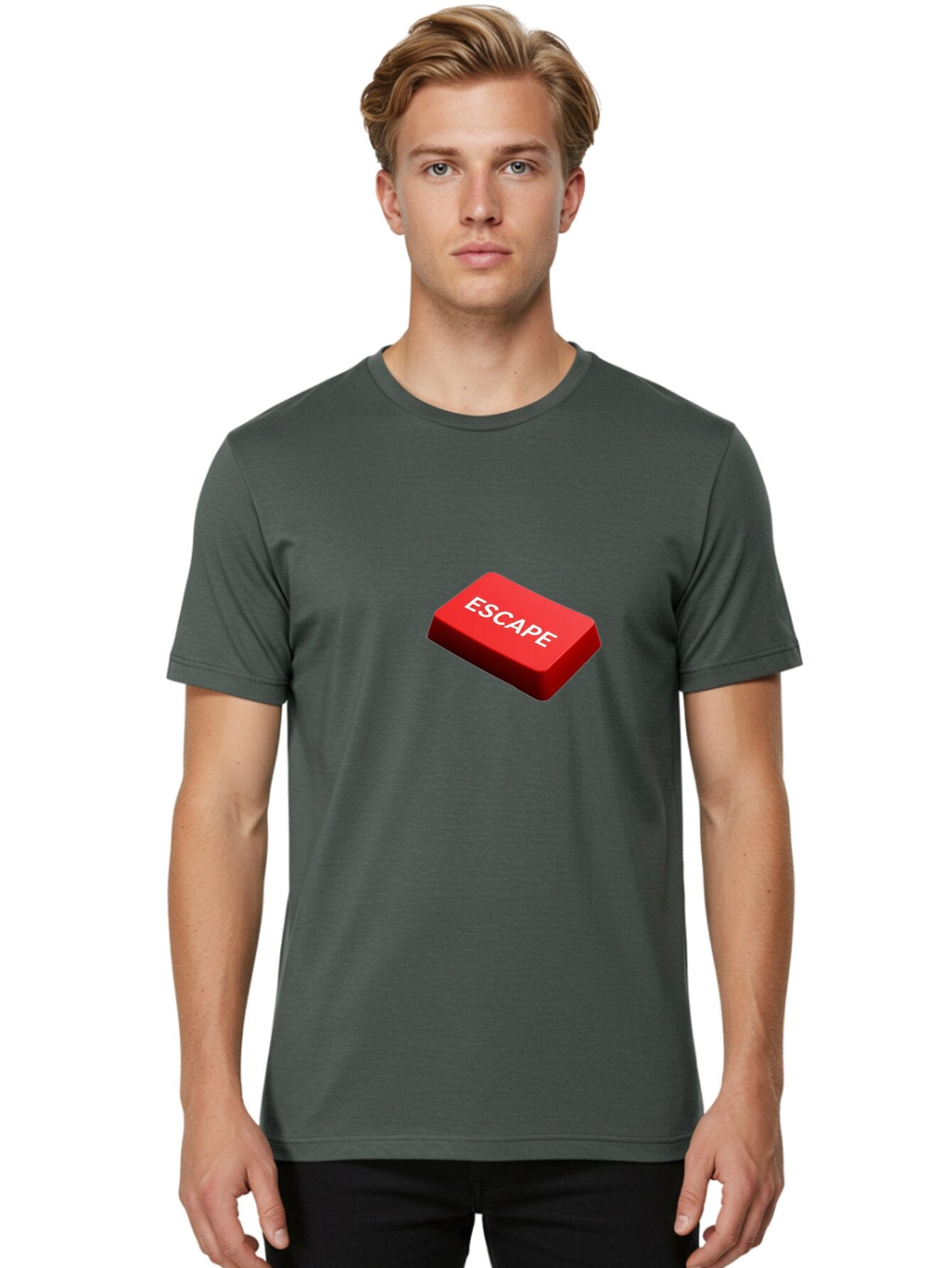 Escape Men'S Graphic Tee, 100% Cotton, Comfortable Casual Summer Wear, Machine Washable, Vintage Camera, Old Camera, Antique Camera, Black Camera, Classic Photography, Photography Equipment, Nostalgic Device, Film Camera, Camera Art Bap385 27