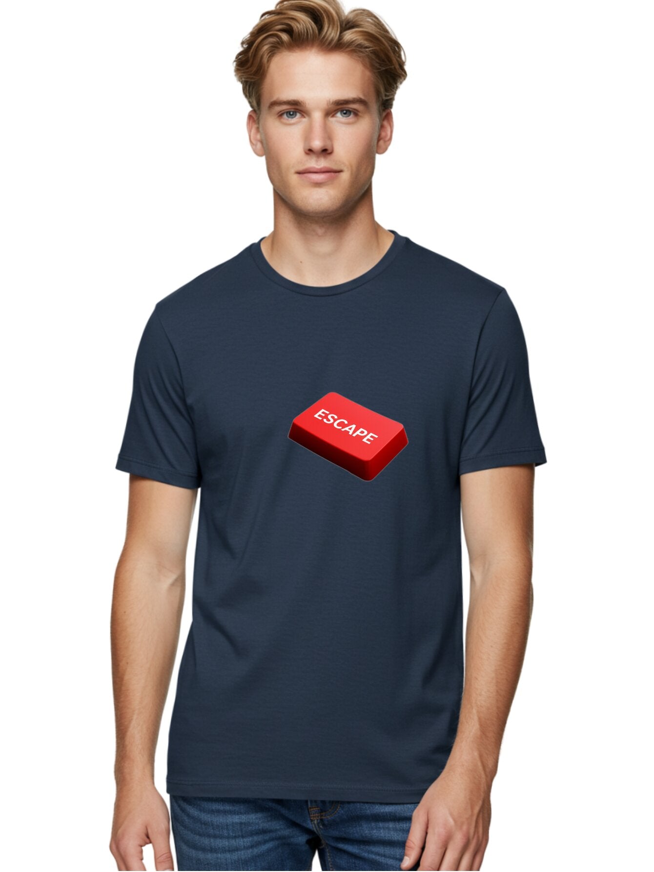 Escape Men'S Graphic Tee, 100% Cotton, Comfortable Casual Summer Wear, Machine Washable, Vintage Camera, Old Camera, Antique Camera, Black Camera, Classic Photography, Photography Equipment, Nostalgic Device, Film Camera, Camera Art Bap385 22