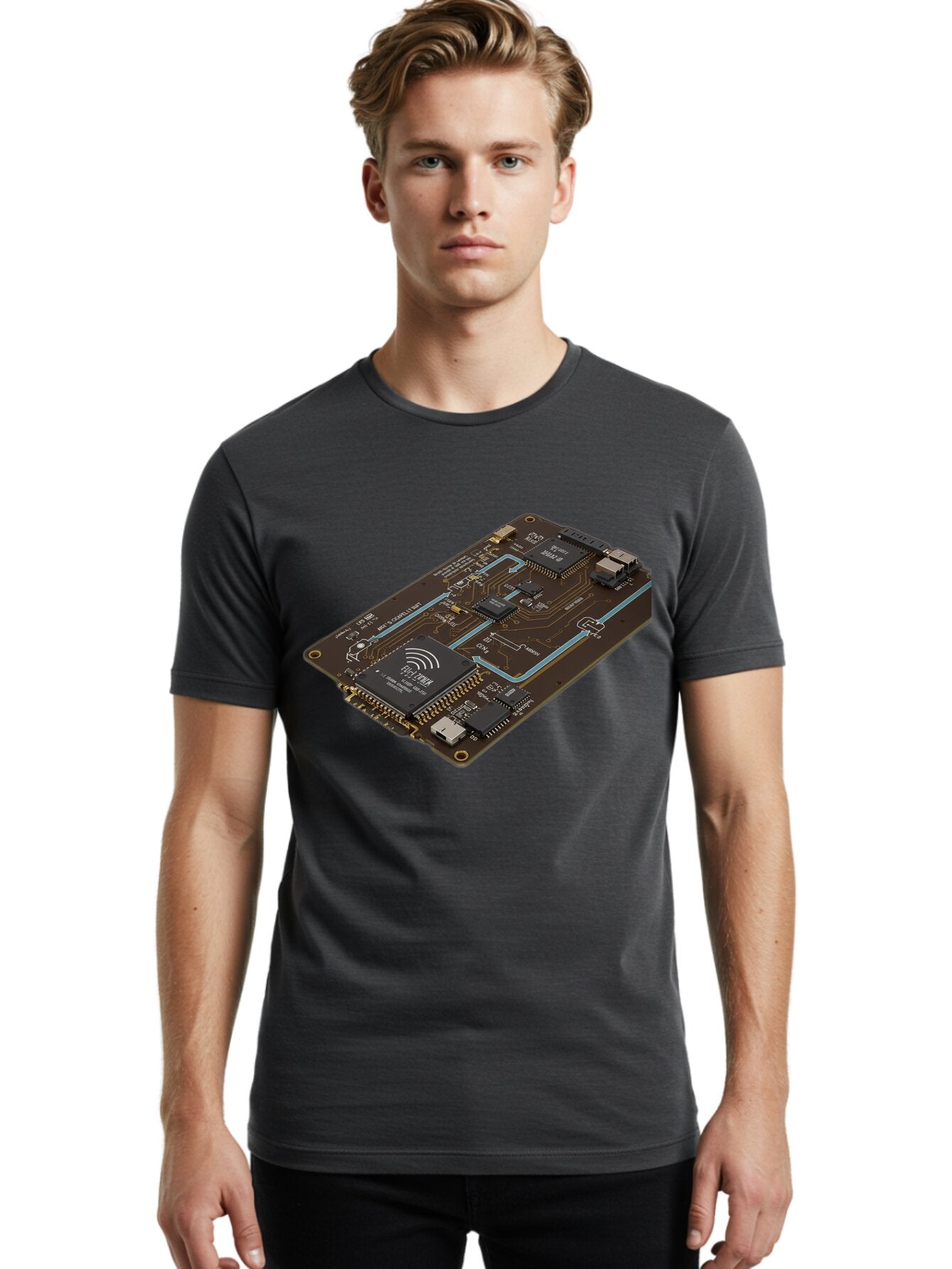 Esp32-Board Men'S Graphic Tee, 100% Cotton, Comfortable Casual Summer Wear, Machine Washable, Vintage Camera, Old Camera, Antique Camera, Black Camera, Classic Photography, Photography Equipment, Nostalgic Device, Film Camera, Camera Art Bap386 30