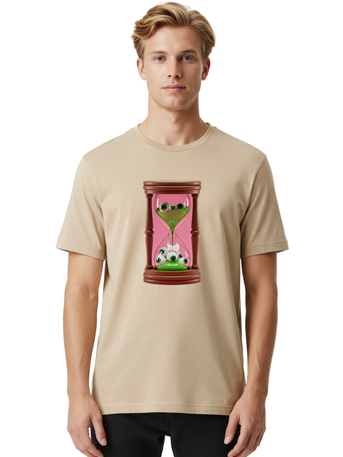 Eyeballs-Hourglass-1 Men'S Graphic Tee, 100% Cotton, Comfortable Casual Summer Wear, Machine Washable, Vintage Camera, Old Camera, Antique Camera, Black Camera, Classic Photography, Photography Equipment, Nostalgic Device, Film Camera, Bap388 29