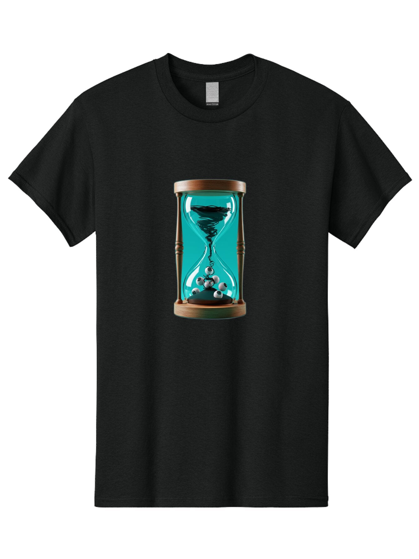 Eyeballs-Hourglass Men'S Graphic Tee, 100% Cotton, Comfortable Casual Summer Wear, Machine Washable, Vintage Camera, Old Camera, Antique Camera, Black Camera, Classic Photography, Photography Equipment, Nostalgic Device, Film Camera, Bap389 4