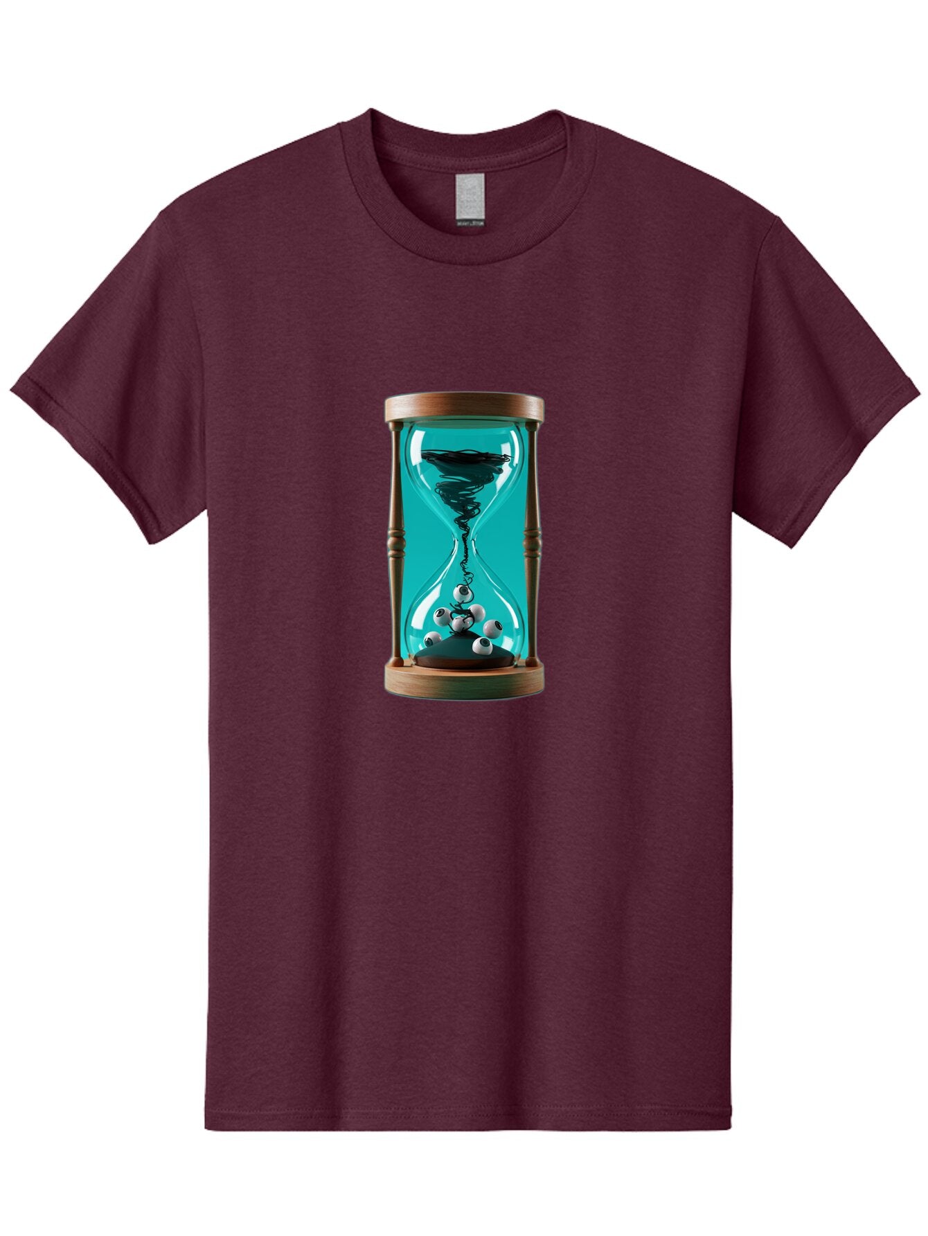 Eyeballs-Hourglass Men'S Graphic Tee, 100% Cotton, Comfortable Casual Summer Wear, Machine Washable, Vintage Camera, Old Camera, Antique Camera, Black Camera, Classic Photography, Photography Equipment, Nostalgic Device, Film Camera, Bap389 2