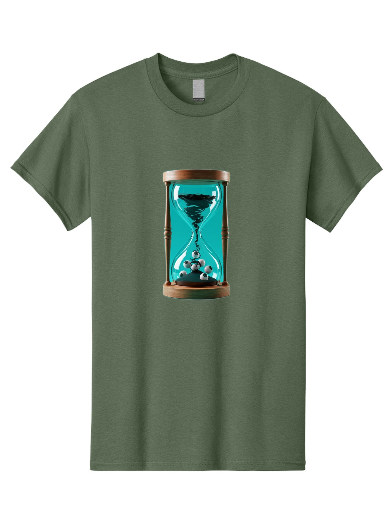 Eyeballs-Hourglass Men'S Graphic Tee, 100% Cotton, Comfortable Casual Summer Wear, Machine Washable, Vintage Camera, Old Camera, Antique Camera, Black Camera, Classic Photography, Photography Equipment, Nostalgic Device, Film Camera, Bap389 15