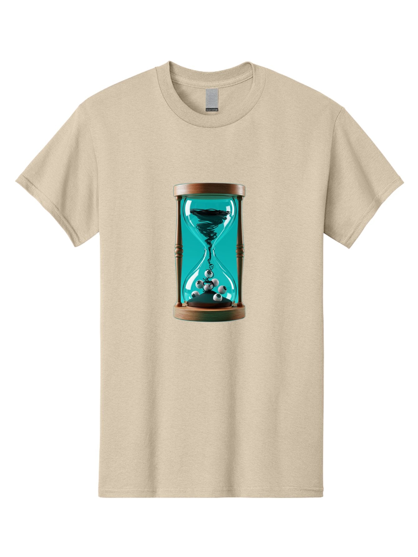 Eyeballs-Hourglass Men'S Graphic Tee, 100% Cotton, Comfortable Casual Summer Wear, Machine Washable, Vintage Camera, Old Camera, Antique Camera, Black Camera, Classic Photography, Photography Equipment, Nostalgic Device, Film Camera, Bap389 5