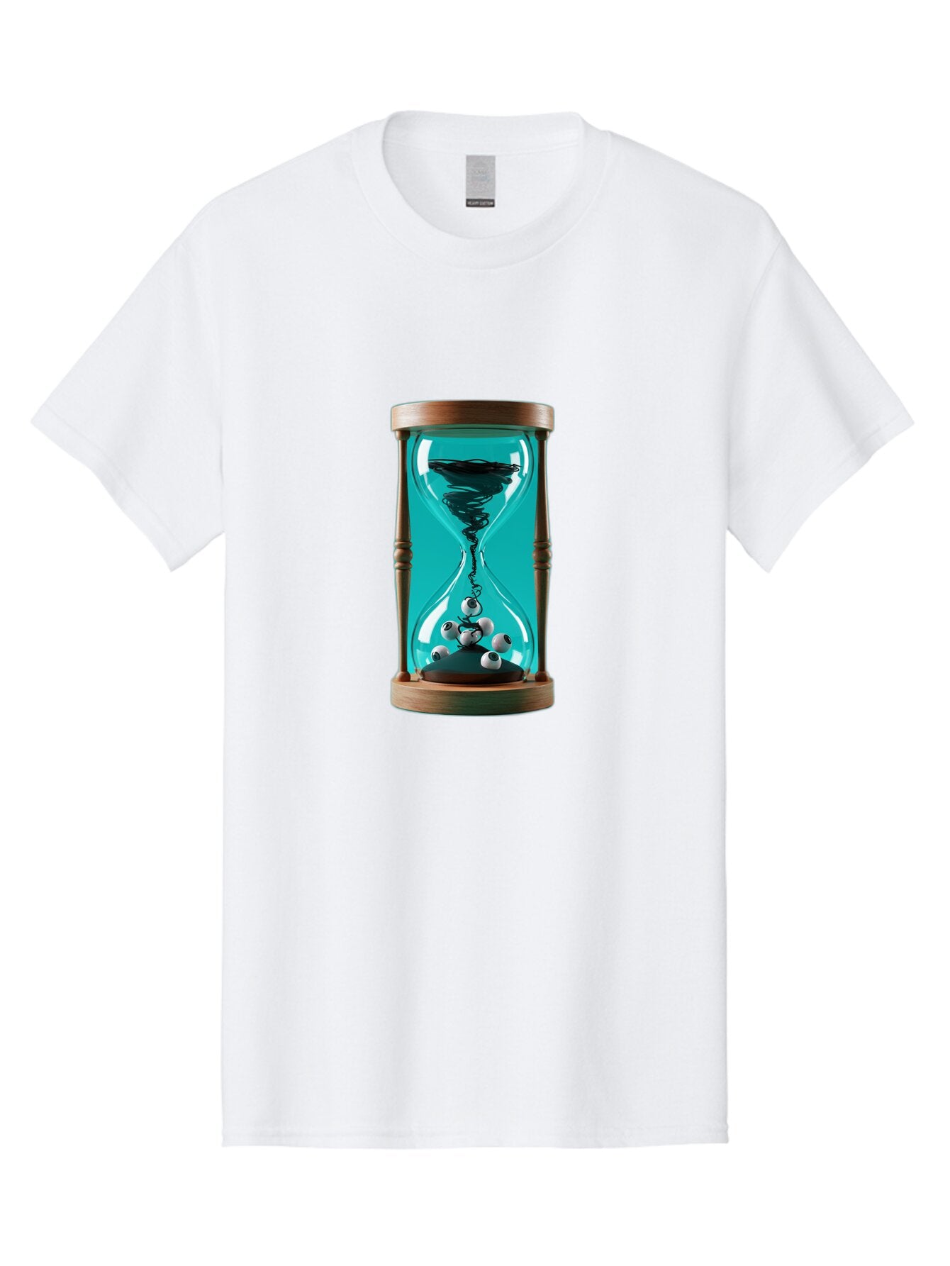 Eyeballs-Hourglass Men'S Graphic Tee, 100% Cotton, Comfortable Casual Summer Wear, Machine Washable, Vintage Camera, Old Camera, Antique Camera, Black Camera, Classic Photography, Photography Equipment, Nostalgic Device, Film Camera, Bap389 1