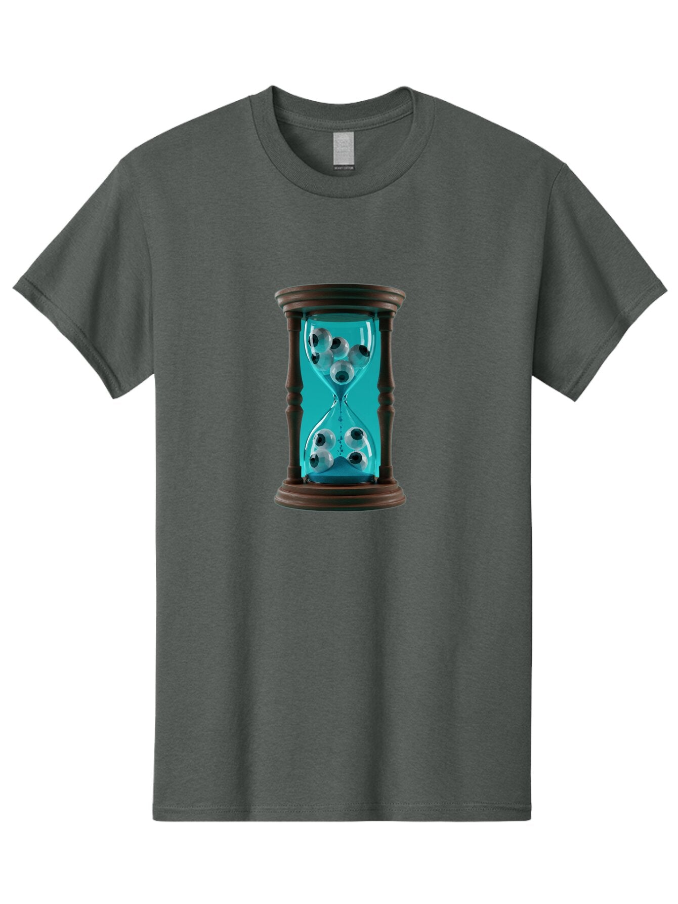 Eyeballs-In-Hourglass Men'S Graphic Tee, 100% Cotton, Comfortable Casual Summer Wear, Machine Washable, Vintage Camera, Old Camera, Antique Camera, Black Camera, Classic Photography, Photography Equipment, Nostalgic Device, Film Camera, Bap390 15