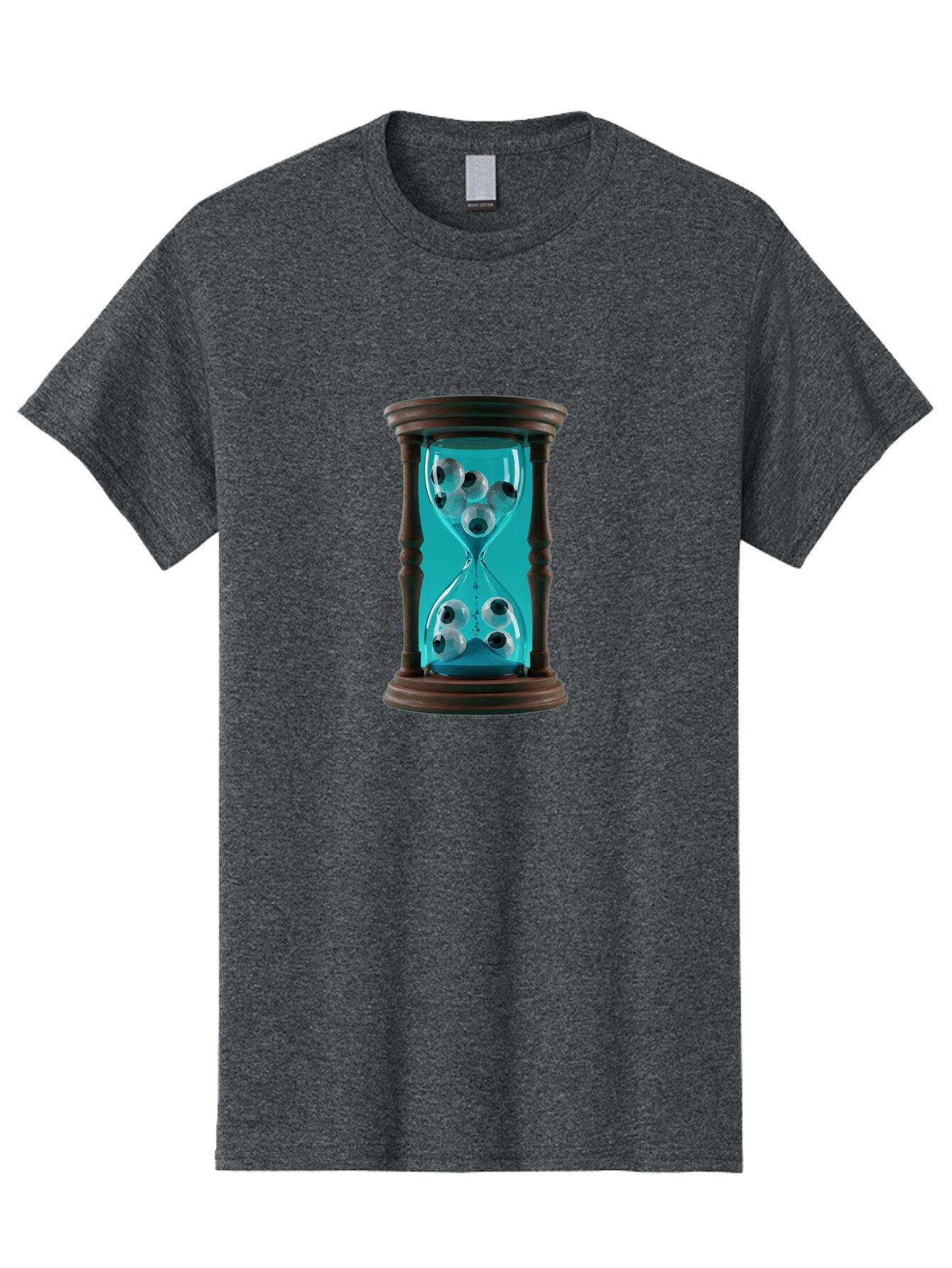 Eyeballs-In-Hourglass Men'S Graphic Tee, 100% Cotton, Comfortable Casual Summer Wear, Machine Washable, Vintage Camera, Old Camera, Antique Camera, Black Camera, Classic Photography, Photography Equipment, Nostalgic Device, Film Camera, Bap390 4