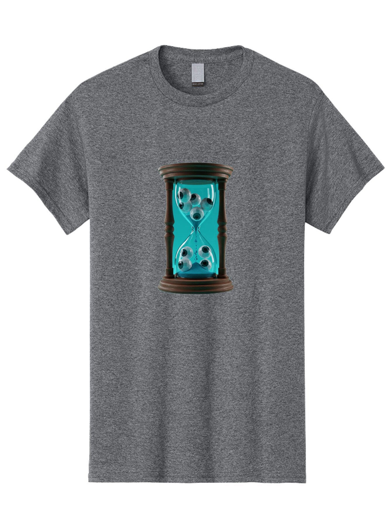 Eyeballs-In-Hourglass Men'S Graphic Tee, 100% Cotton, Comfortable Casual Summer Wear, Machine Washable, Vintage Camera, Old Camera, Antique Camera, Black Camera, Classic Photography, Photography Equipment, Nostalgic Device, Film Camera, Bap390 12