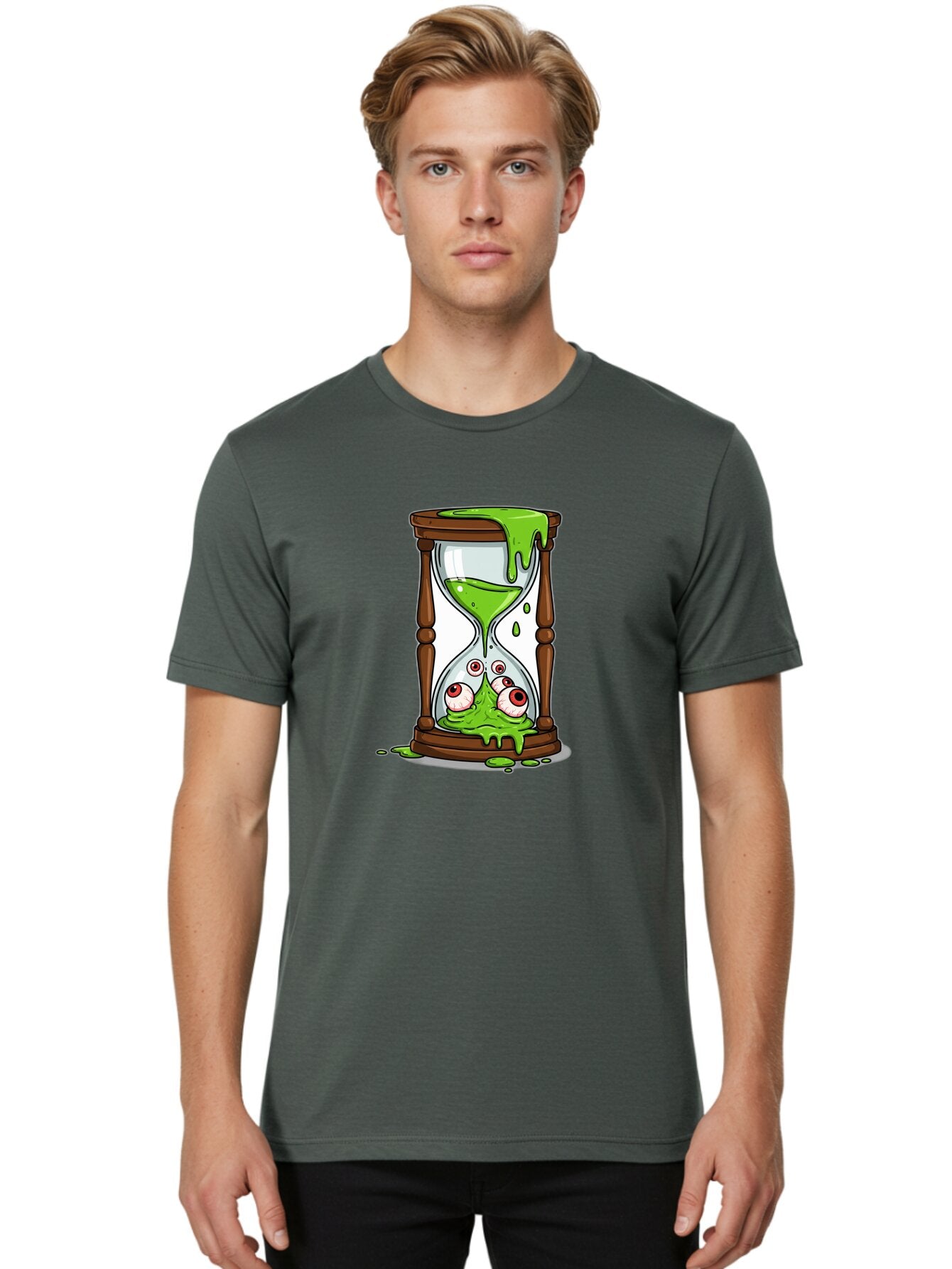 Eyes-In-Hourglass-1 Men'S Graphic Tee, 100% Cotton, Comfortable Casual Summer Wear, Machine Washable, Vintage Camera, Old Camera, Antique Camera, Black Camera, Classic Photography, Photography Equipment, Nostalgic Device, Film Camera, Bap391 17