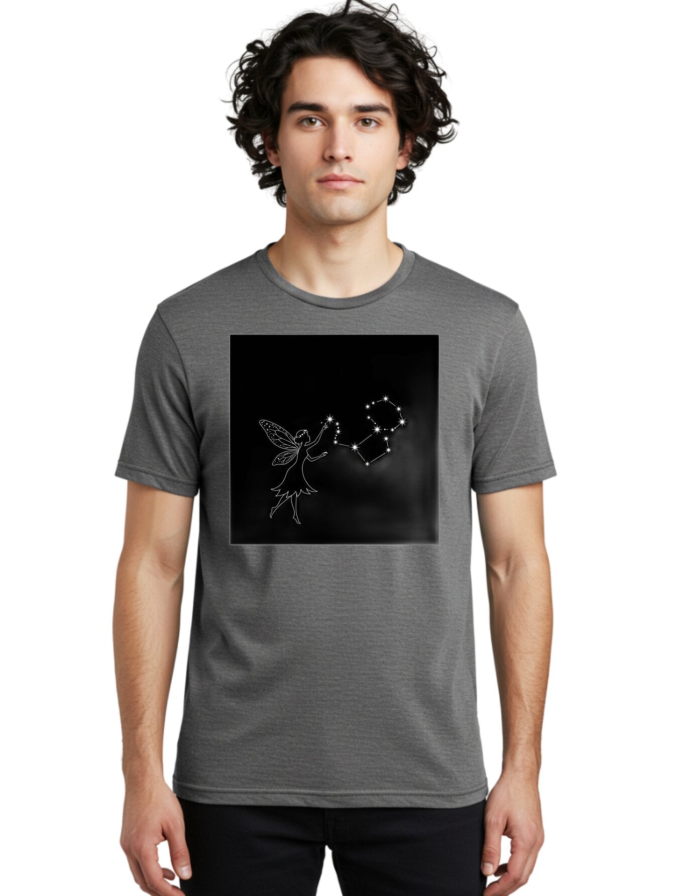 Fairy-And-Constellation Men'S Graphic Tee, 100% Cotton, Comfortable Casual Summer Wear, Machine Washable, Vintage Camera, Old Camera, Antique Camera, Black Camera, Classic Photography, Photography Equipment, Nostalgic Device, Film Camera, Bap394 24