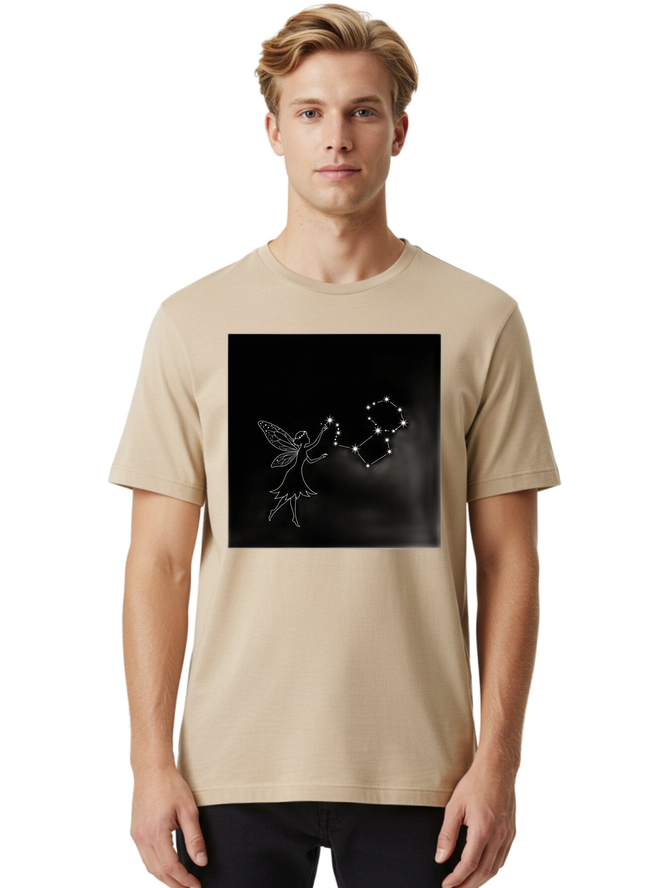 Fairy-And-Constellation Men'S Graphic Tee, 100% Cotton, Comfortable Casual Summer Wear, Machine Washable, Vintage Camera, Old Camera, Antique Camera, Black Camera, Classic Photography, Photography Equipment, Nostalgic Device, Film Camera, Bap394 25