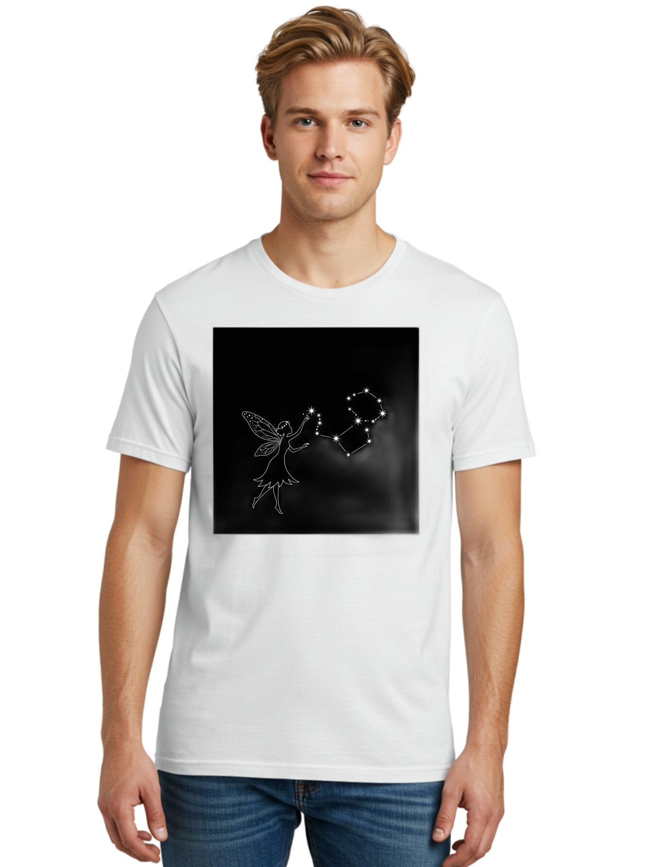 Fairy-And-Constellation Men'S Graphic Tee, 100% Cotton, Comfortable Casual Summer Wear, Machine Washable, Vintage Camera, Old Camera, Antique Camera, Black Camera, Classic Photography, Photography Equipment, Nostalgic Device, Film Camera, Bap394 17