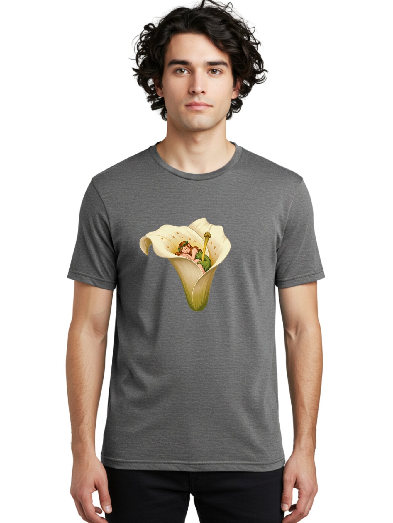 Fairy-In-Calla-Lily Men'S Graphic Tee, 100% Cotton, Comfortable Casual Summer Wear, Machine Washable, Vintage Camera, Old Camera, Antique Camera, Black Camera, Classic Photography, Photography Equipment, Nostalgic Device, Film Camera, Bap395 17