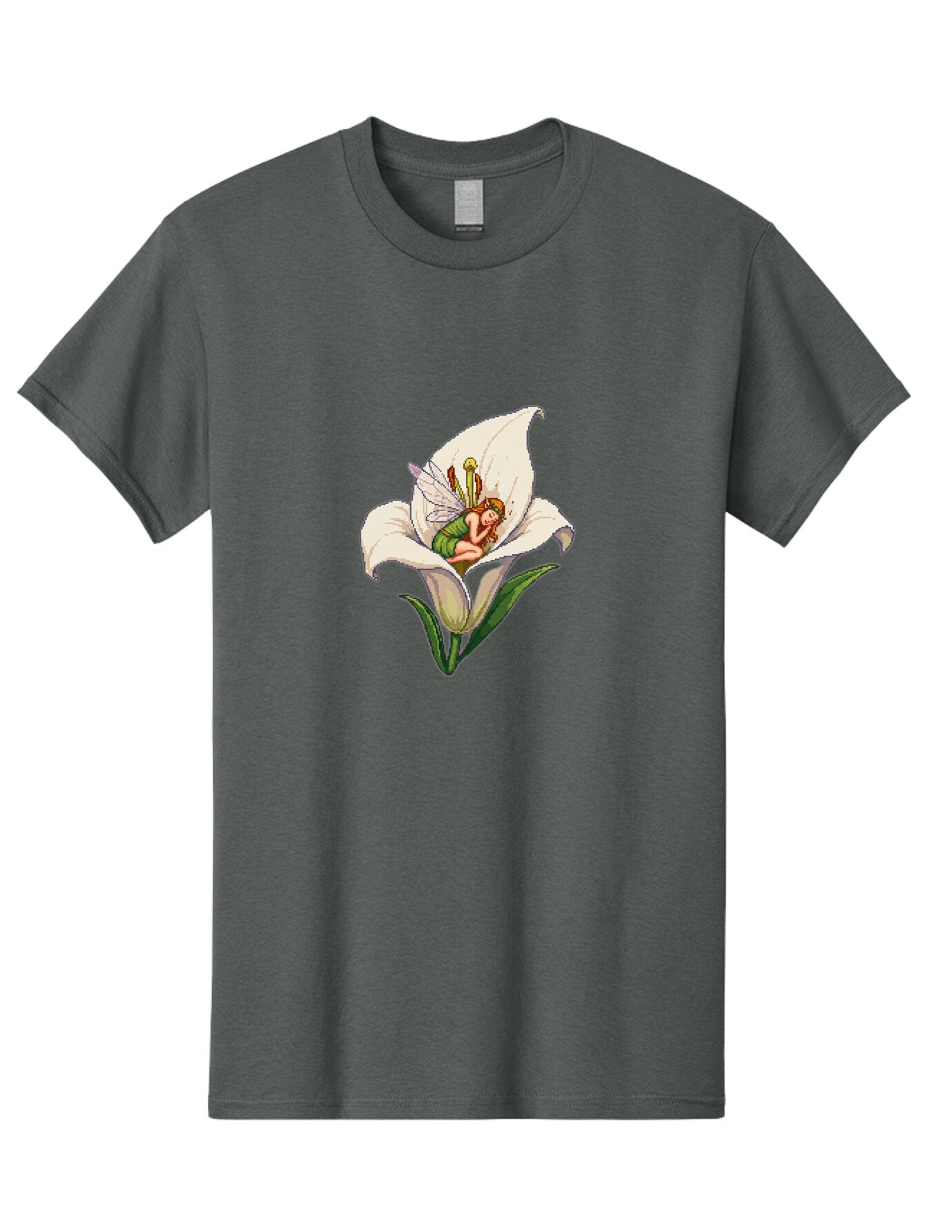 Fairy-In-Lily-1 Men'S Graphic Tee, 100% Cotton, Comfortable Casual Summer Wear, Machine Washable, Vintage Camera, Old Camera, Antique Camera, Black Camera, Classic Photography, Photography Equipment, Nostalgic Device, Film Camera, Camera Art Bap396 5