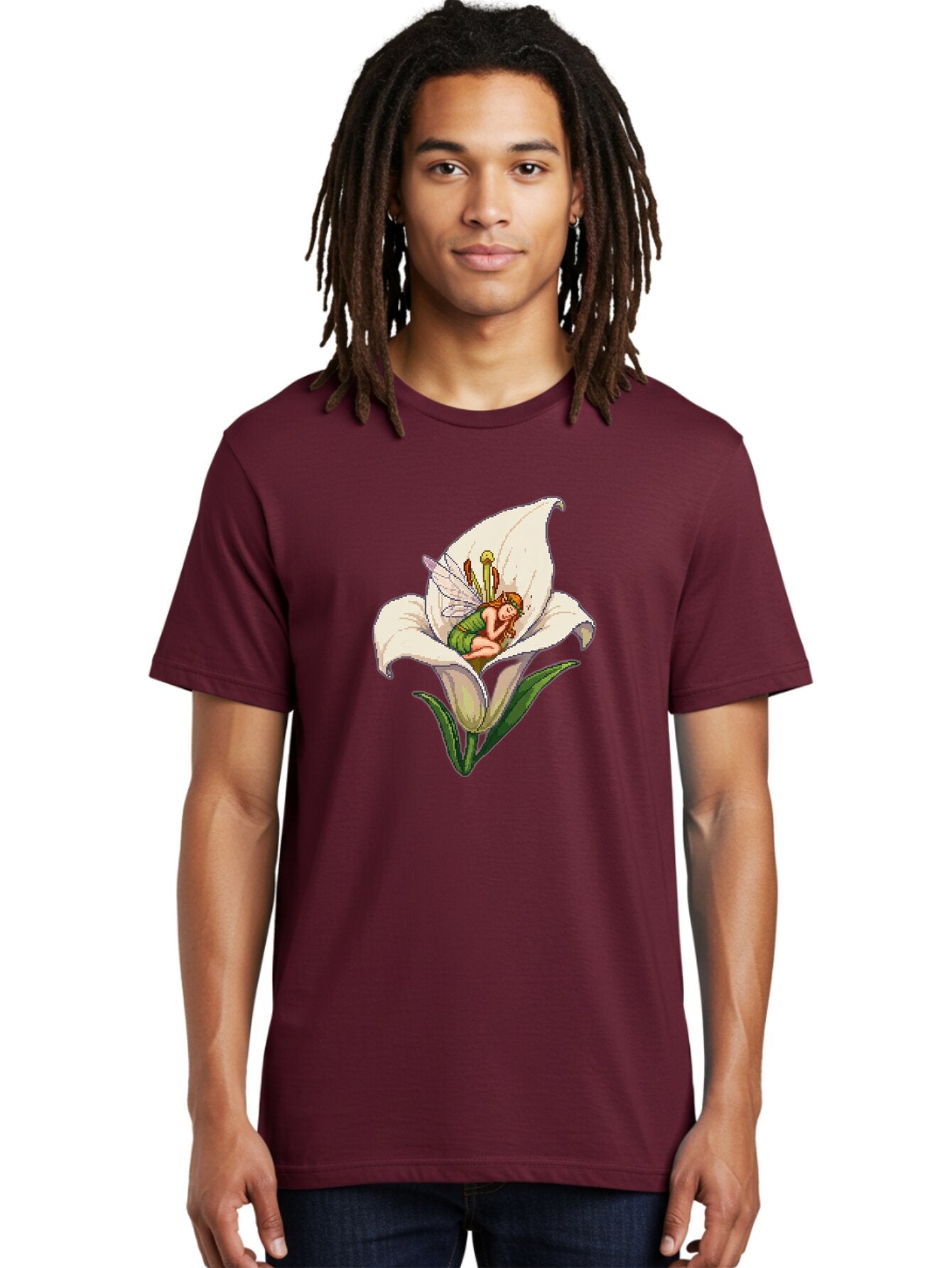 Fairy-In-Lily-1 Men'S Graphic Tee, 100% Cotton, Comfortable Casual Summer Wear, Machine Washable, Vintage Camera, Old Camera, Antique Camera, Black Camera, Classic Photography, Photography Equipment, Nostalgic Device, Film Camera, Camera Art Bap396 29