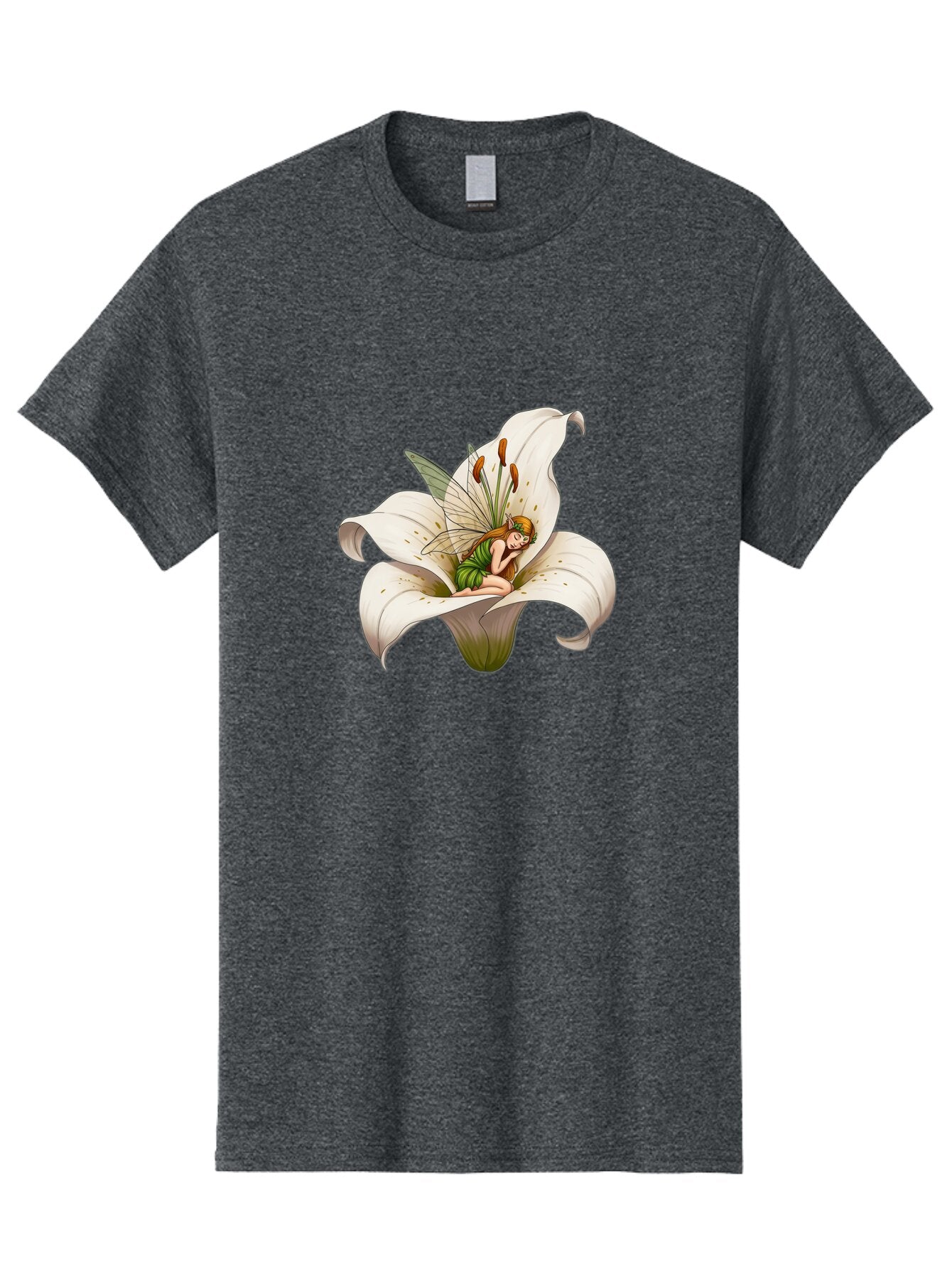 Fairy-In-Lily-2 Men'S Graphic Tee, 100% Cotton, Comfortable Casual Summer Wear, Machine Washable, Vintage Camera, Old Camera, Antique Camera, Black Camera, Classic Photography, Photography Equipment, Nostalgic Device, Film Camera, Camera Art Bap397 1