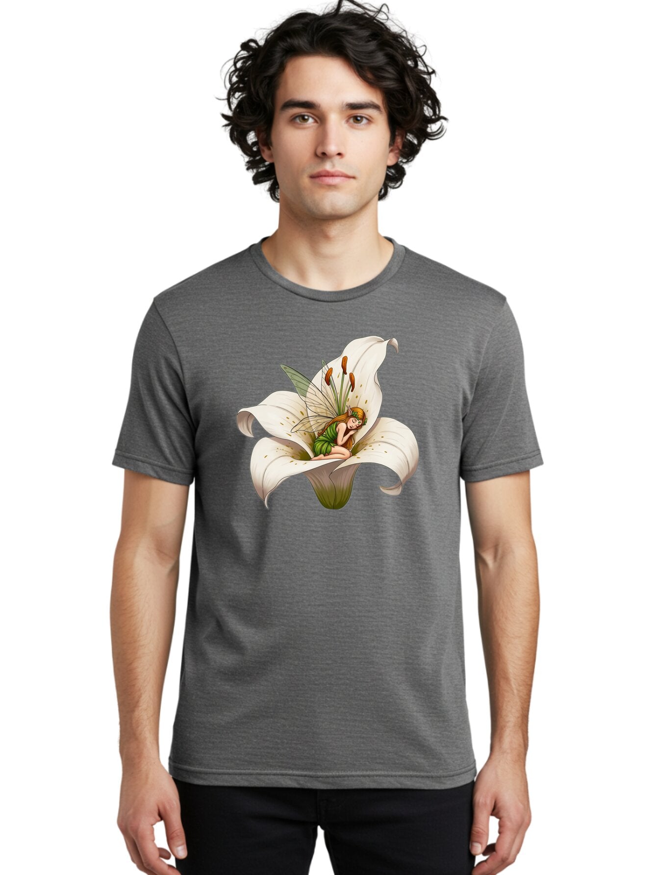 Fairy-In-Lily-2 Men'S Graphic Tee, 100% Cotton, Comfortable Casual Summer Wear, Machine Washable, Vintage Camera, Old Camera, Antique Camera, Black Camera, Classic Photography, Photography Equipment, Nostalgic Device, Film Camera, Camera Art Bap397 27