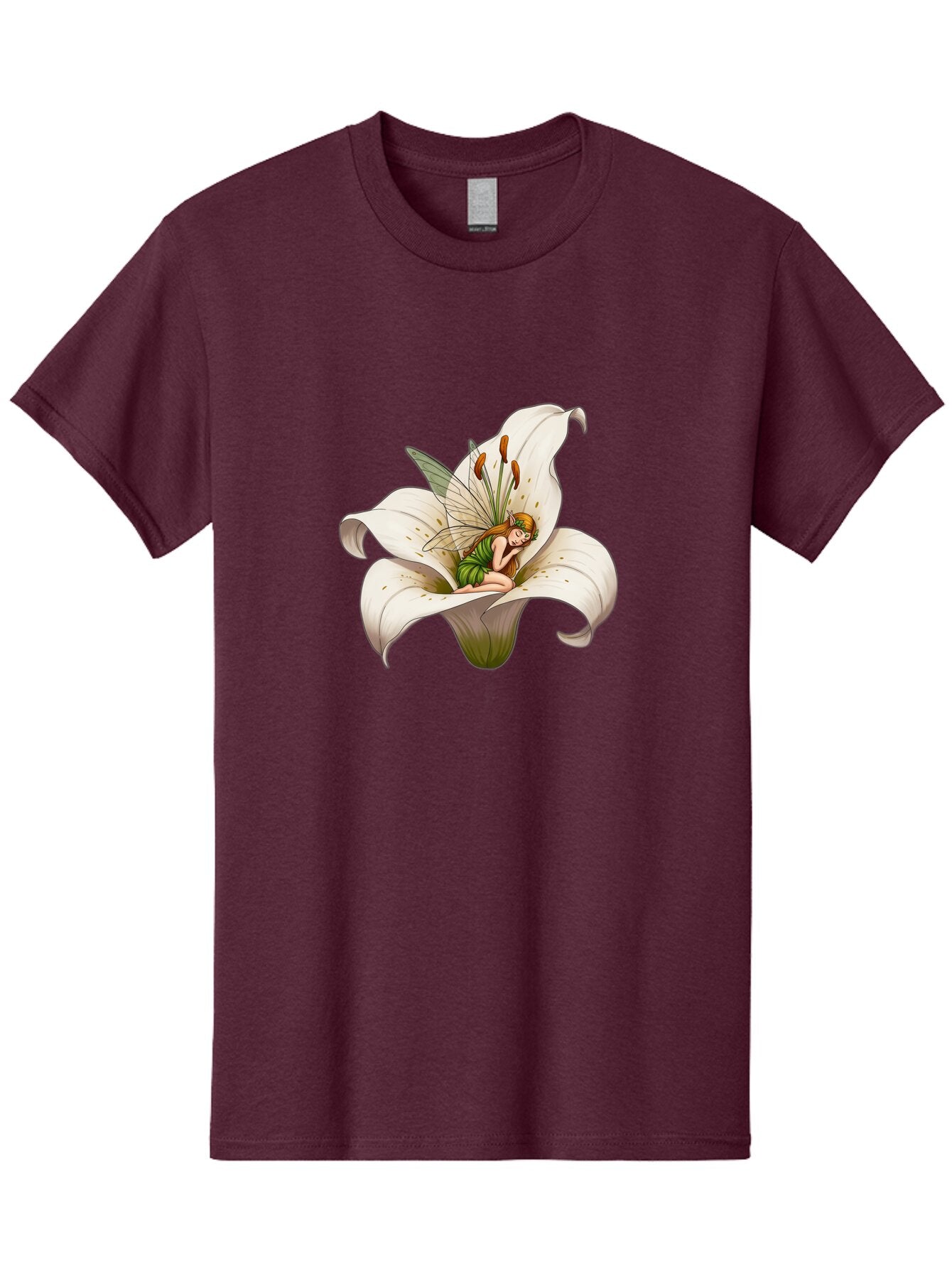 Fairy-In-Lily-2 Men'S Graphic Tee, 100% Cotton, Comfortable Casual Summer Wear, Machine Washable, Vintage Camera, Old Camera, Antique Camera, Black Camera, Classic Photography, Photography Equipment, Nostalgic Device, Film Camera, Camera Art Bap397 2