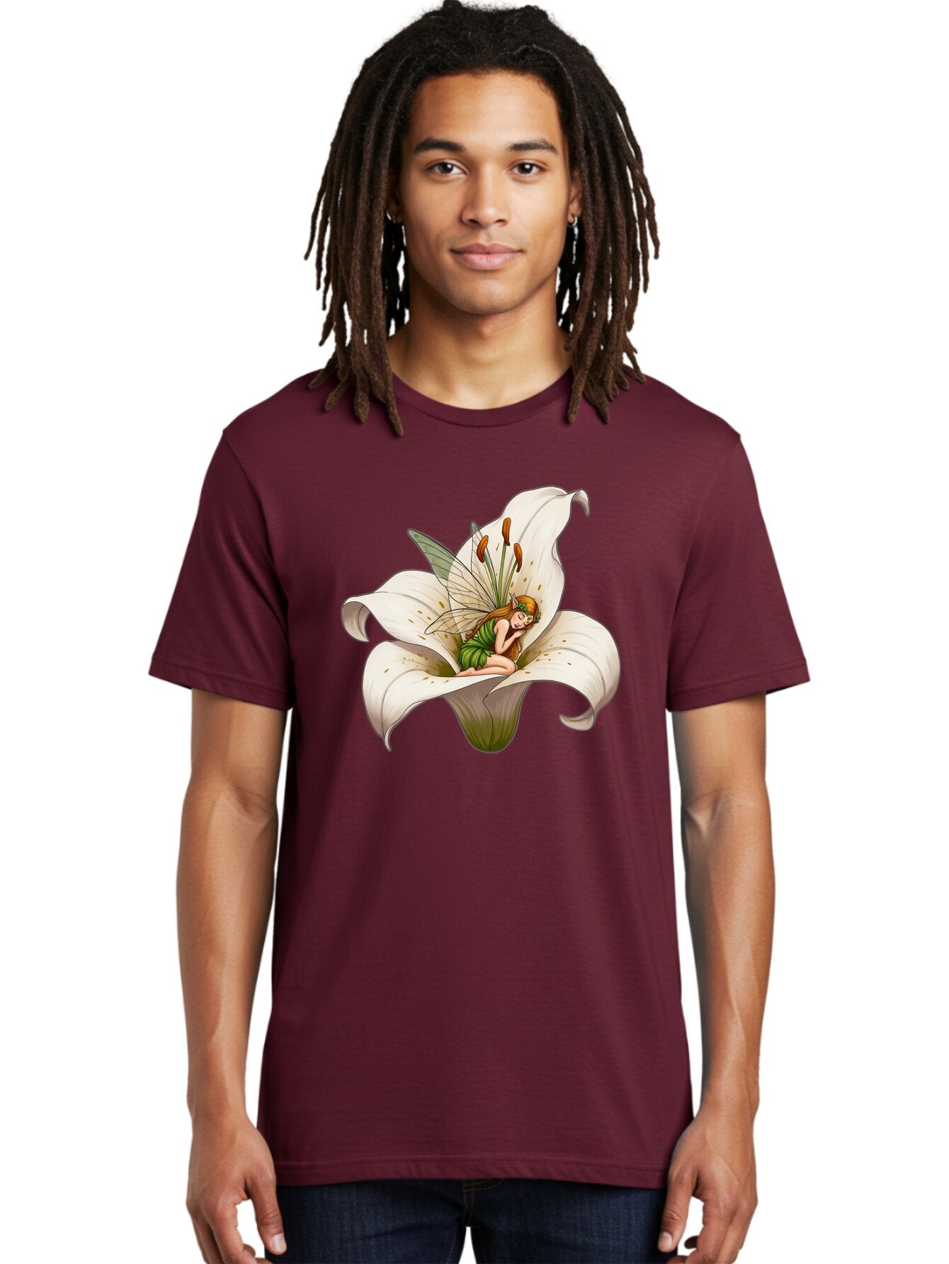 Fairy-In-Lily-2 Men'S Graphic Tee, 100% Cotton, Comfortable Casual Summer Wear, Machine Washable, Vintage Camera, Old Camera, Antique Camera, Black Camera, Classic Photography, Photography Equipment, Nostalgic Device, Film Camera, Camera Art Bap397 21