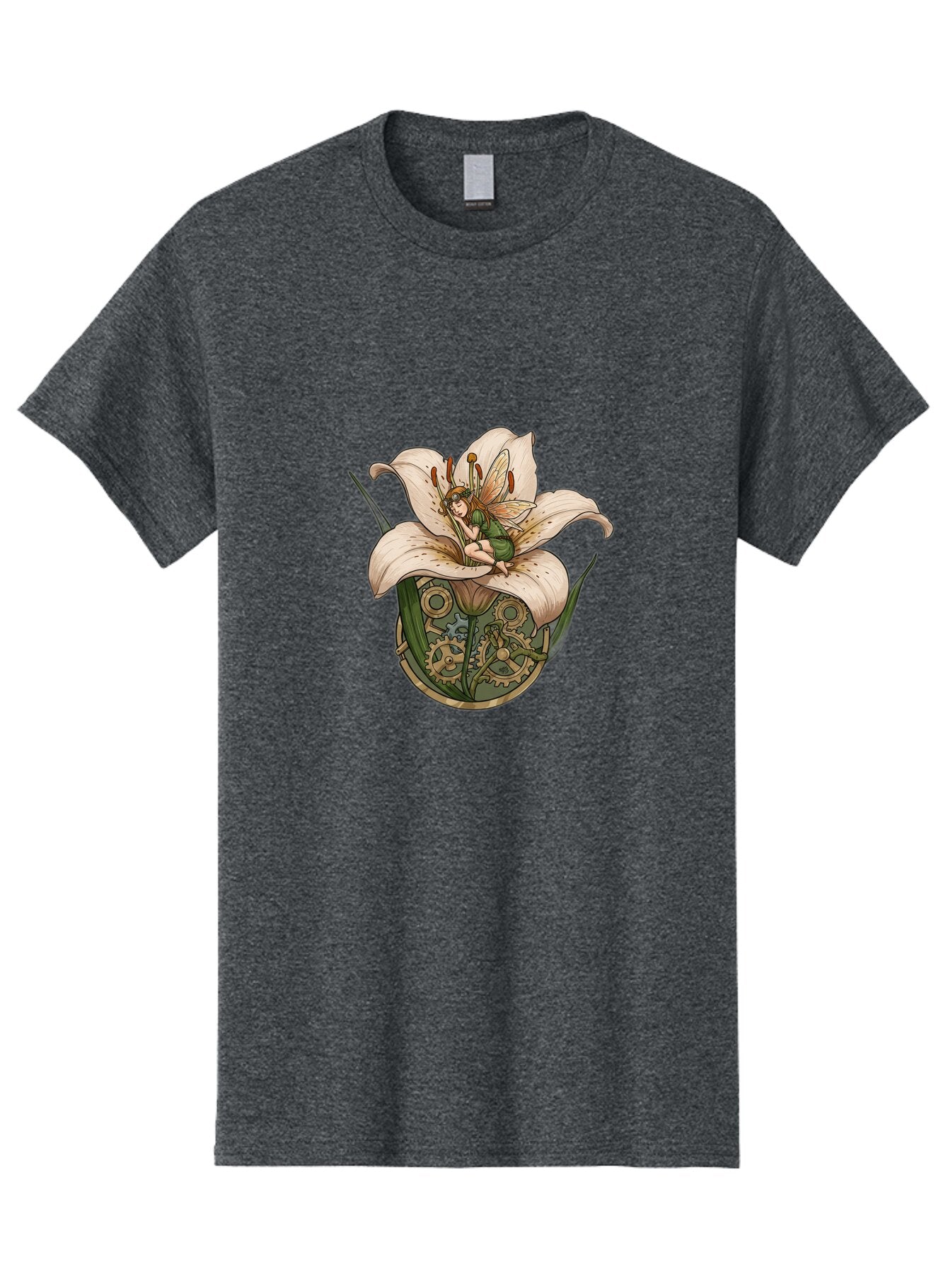 Fairy-In-Lily-Clockwork Men'S Graphic Tee, 100% Cotton, Comfortable Casual Summer Wear, Machine Washable, Vintage Camera, Old Camera, Antique Camera, Black Camera, Classic Photography, Photography Equipment, Nostalgic Device, Film Camera, Bap398 15