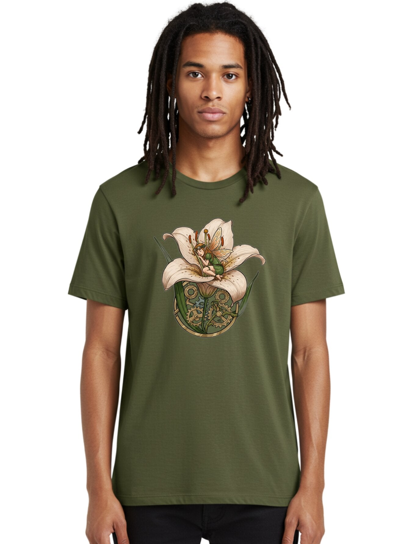 Fairy-In-Lily-Clockwork Men'S Graphic Tee, 100% Cotton, Comfortable Casual Summer Wear, Machine Washable, Vintage Camera, Old Camera, Antique Camera, Black Camera, Classic Photography, Photography Equipment, Nostalgic Device, Film Camera, Bap398 28