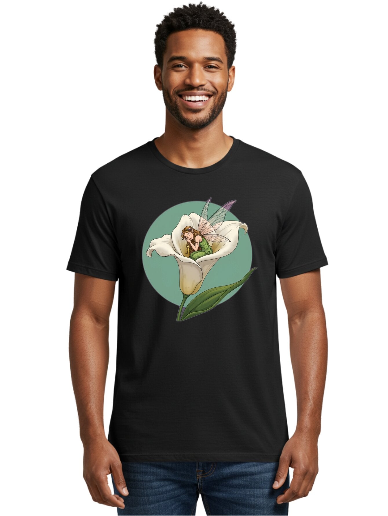 Fairy-In-White-Calla-Lily Men'S Graphic Tee, 100% Cotton, Comfortable Casual Summer Wear, Machine Washable, Vintage Camera, Old Camera, Antique Camera, Black Camera, Classic Photography, Photography Equipment, Nostalgic Device, Film Camera, Bap400 25