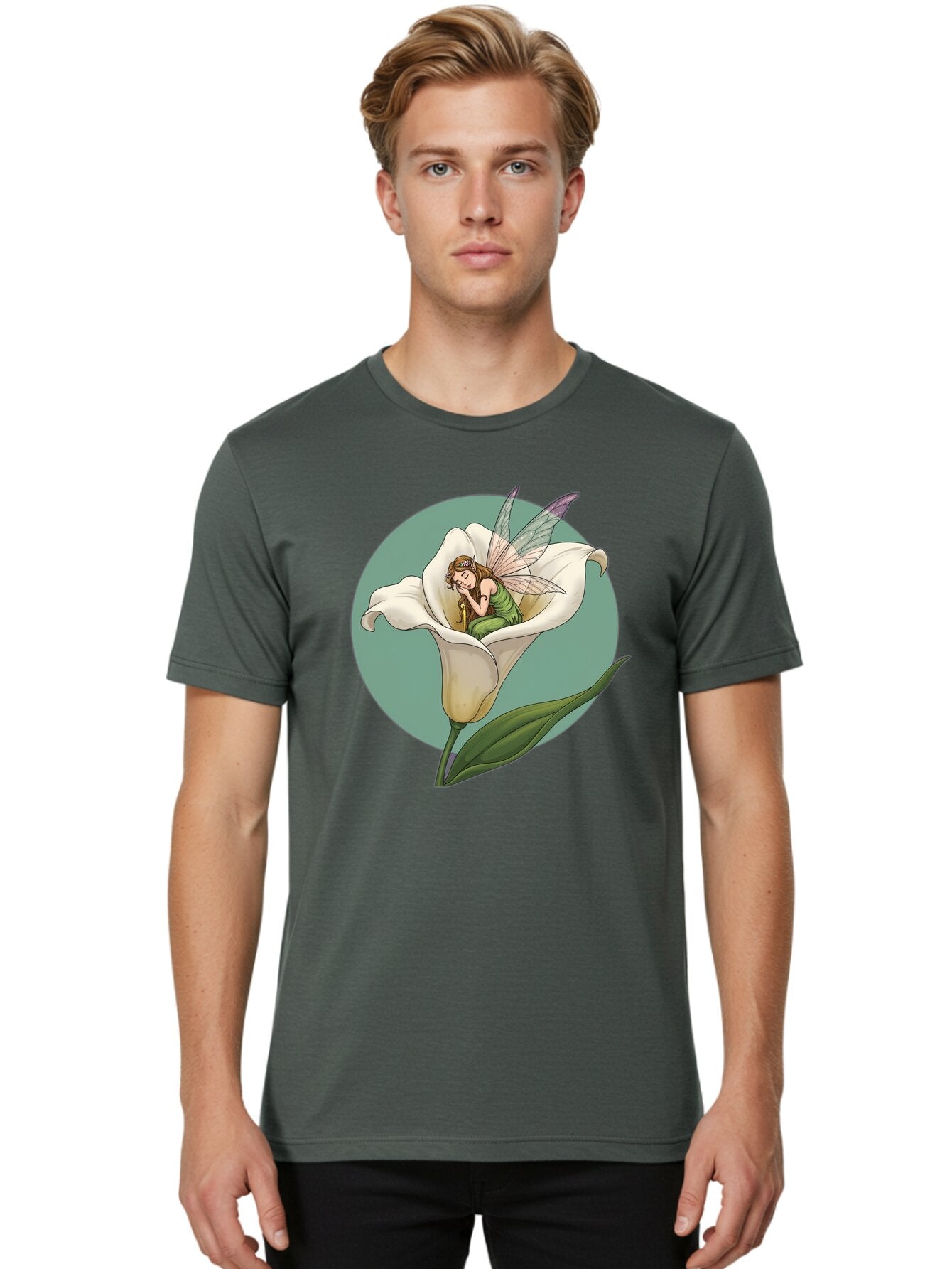 Fairy-In-White-Calla-Lily Men'S Graphic Tee, 100% Cotton, Comfortable Casual Summer Wear, Machine Washable, Vintage Camera, Old Camera, Antique Camera, Black Camera, Classic Photography, Photography Equipment, Nostalgic Device, Film Camera, Bap400 29