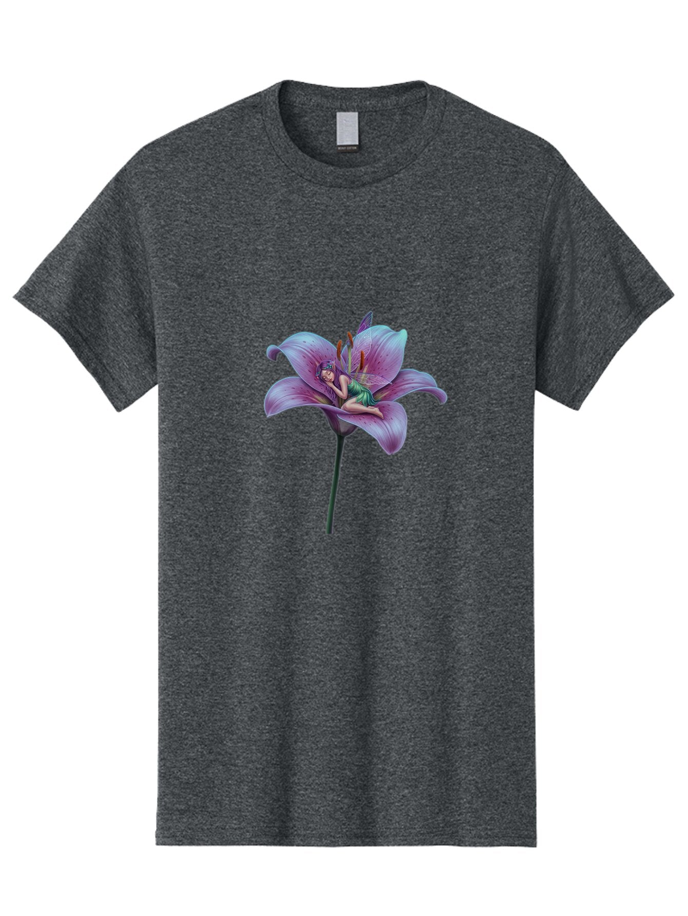 Fairy-On-Lily-1 Men'S Graphic Tee, 100% Cotton, Comfortable Casual Summer Wear, Machine Washable, Vintage Camera, Old Camera, Antique Camera, Black Camera, Classic Photography, Photography Equipment, Nostalgic Device, Film Camera, Camera Art Bap402 4