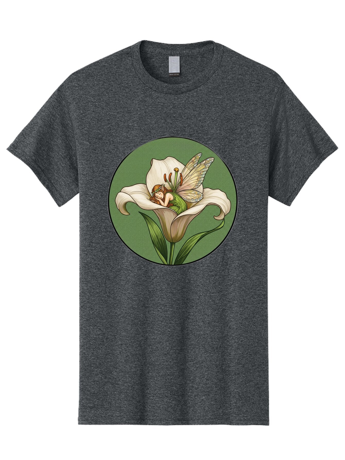 Fairy-On-Lily-2 Men'S Graphic Tee, 100% Cotton, Comfortable Casual Summer Wear, Machine Washable, Vintage Camera, Old Camera, Antique Camera, Black Camera, Classic Photography, Photography Equipment, Nostalgic Device, Film Camera, Camera Art Bap403