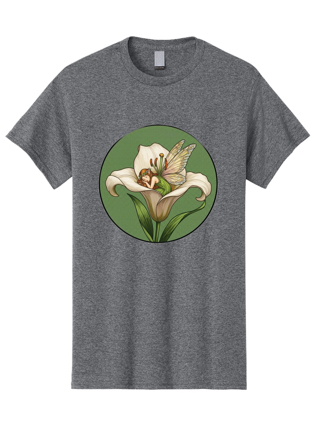 Fairy-On-Lily-2 Men'S Graphic Tee, 100% Cotton, Comfortable Casual Summer Wear, Machine Washable, Vintage Camera, Old Camera, Antique Camera, Black Camera, Classic Photography, Photography Equipment, Nostalgic Device, Film Camera, Camera Art Bap403 3