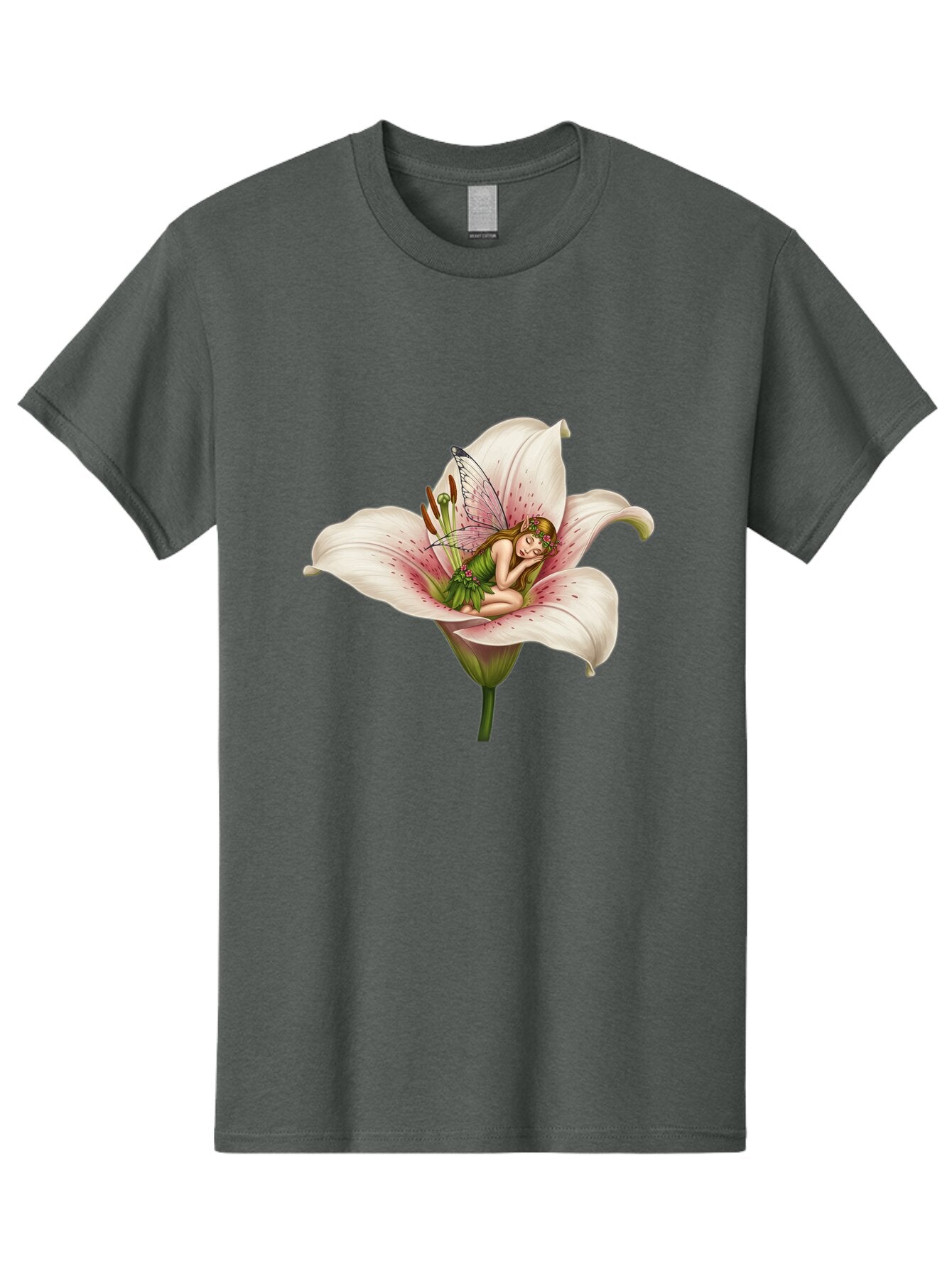 Fairy-Sleeping-In-Lily Men'S Graphic Tee, 100% Cotton, Comfortable Casual Summer Wear, Machine Washable, Vintage Camera, Old Camera, Antique Camera, Black Camera, Classic Photography, Photography Equipment, Nostalgic Device, Film Camera, Bap408 3