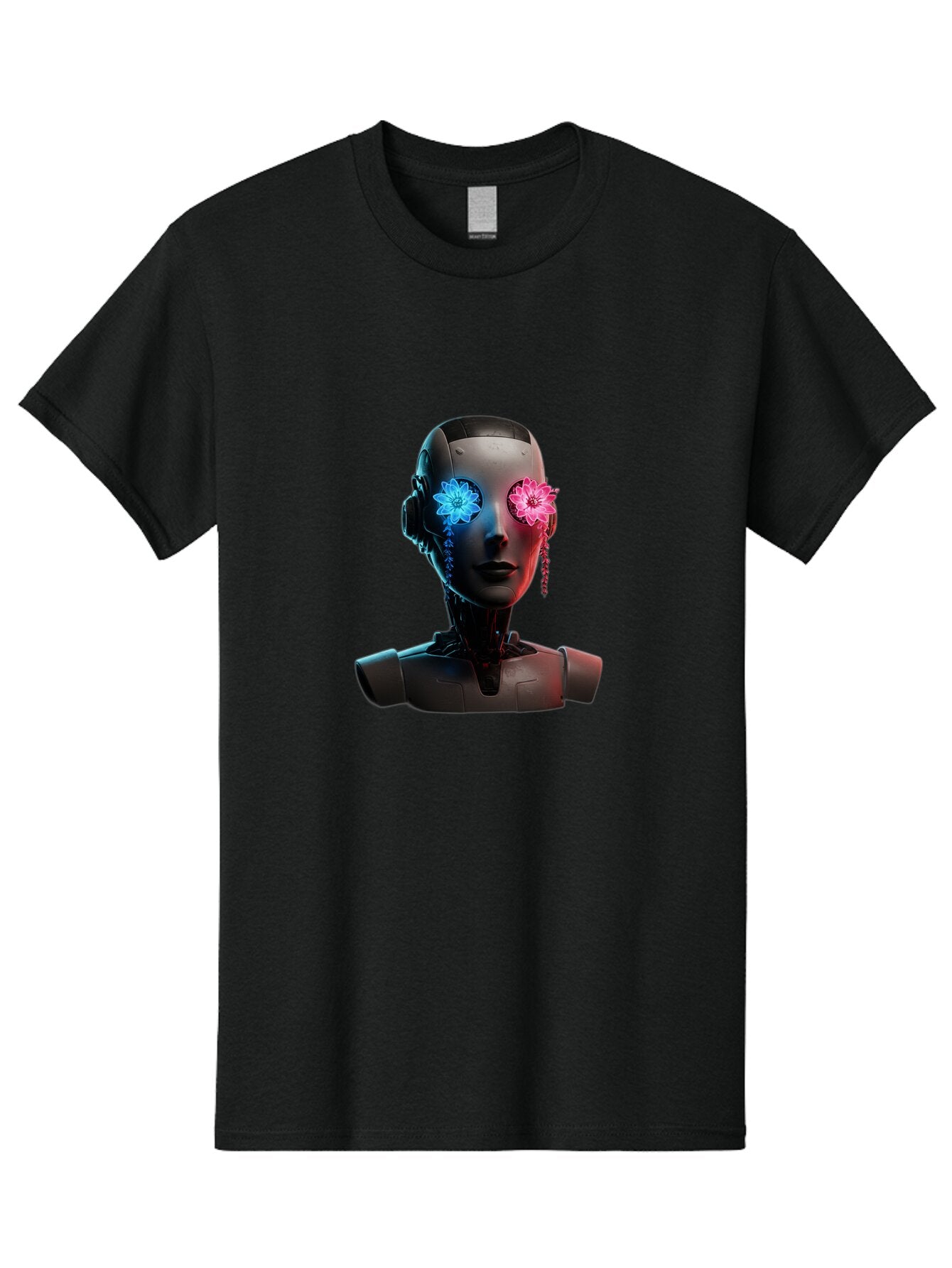 Female-Robot-Head Men'S Graphic Tee, 100% Cotton, Comfortable Casual Summer Wear, Machine Washable, Vintage Camera, Old Camera, Antique Camera, Black Camera, Classic Photography, Photography Equipment, Nostalgic Device, Film Camera, Camera Art Bap411 10
