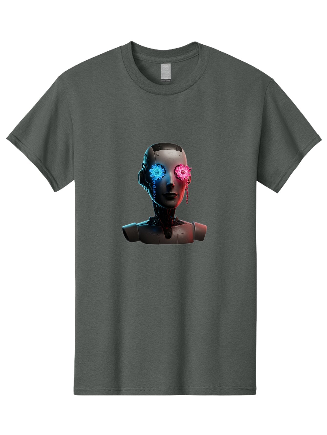 Female-Robot-Head Men'S Graphic Tee, 100% Cotton, Comfortable Casual Summer Wear, Machine Washable, Vintage Camera, Old Camera, Antique Camera, Black Camera, Classic Photography, Photography Equipment, Nostalgic Device, Film Camera, Camera Art Bap411