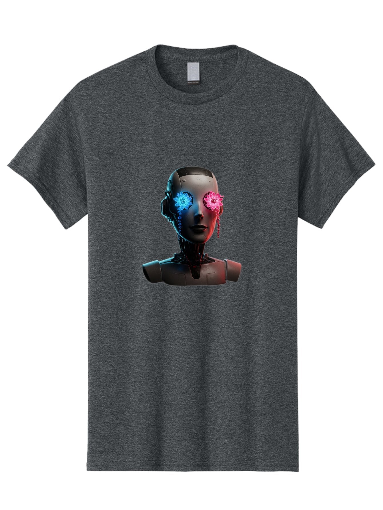Female-Robot-Head Men'S Graphic Tee, 100% Cotton, Comfortable Casual Summer Wear, Machine Washable, Vintage Camera, Old Camera, Antique Camera, Black Camera, Classic Photography, Photography Equipment, Nostalgic Device, Film Camera, Camera Art Bap411 6