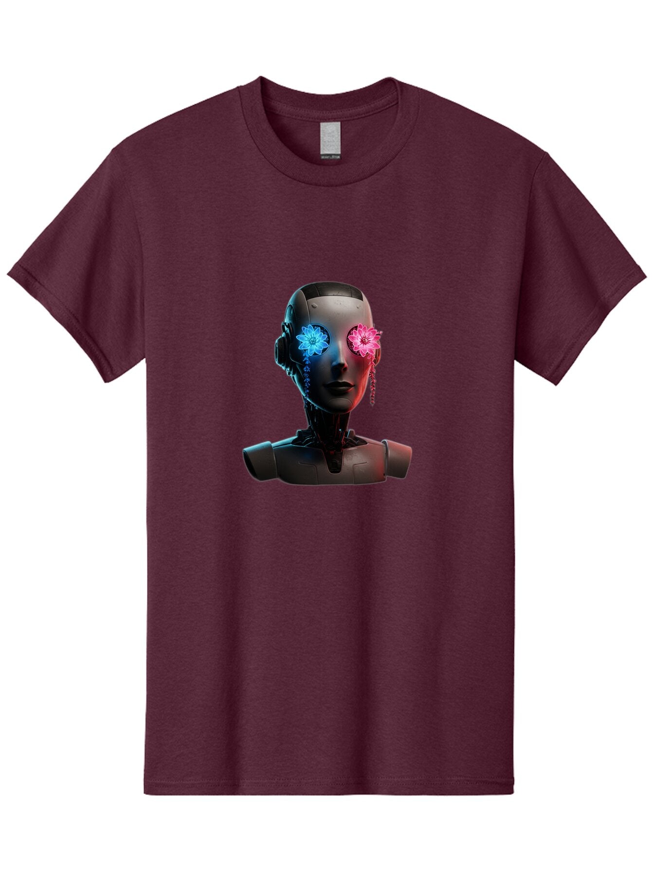 Female-Robot-Head Men'S Graphic Tee, 100% Cotton, Comfortable Casual Summer Wear, Machine Washable, Vintage Camera, Old Camera, Antique Camera, Black Camera, Classic Photography, Photography Equipment, Nostalgic Device, Film Camera, Camera Art Bap411 9