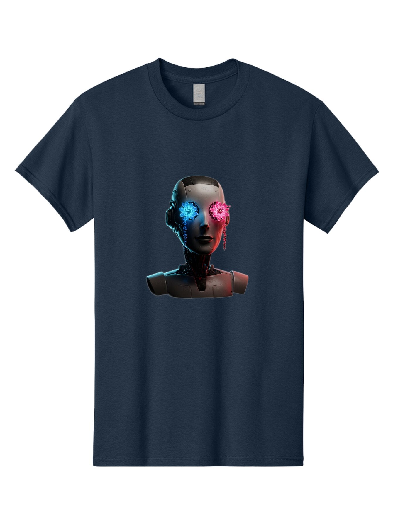 Female-Robot-Head Men'S Graphic Tee, 100% Cotton, Comfortable Casual Summer Wear, Machine Washable, Vintage Camera, Old Camera, Antique Camera, Black Camera, Classic Photography, Photography Equipment, Nostalgic Device, Film Camera, Camera Art Bap411 8