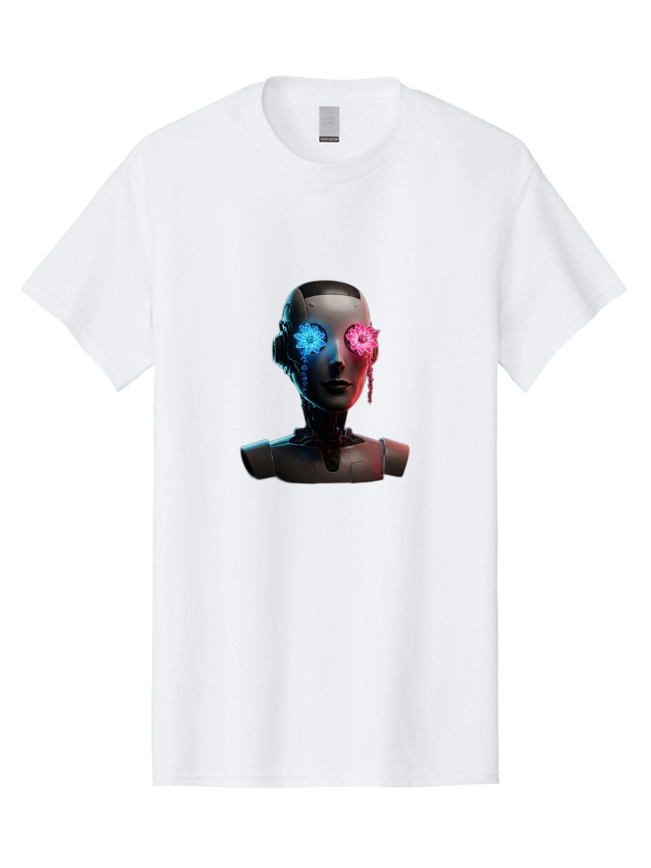 Female-Robot-Head Men'S Graphic Tee, 100% Cotton, Comfortable Casual Summer Wear, Machine Washable, Vintage Camera, Old Camera, Antique Camera, Black Camera, Classic Photography, Photography Equipment, Nostalgic Device, Film Camera, Camera Art Bap411 3