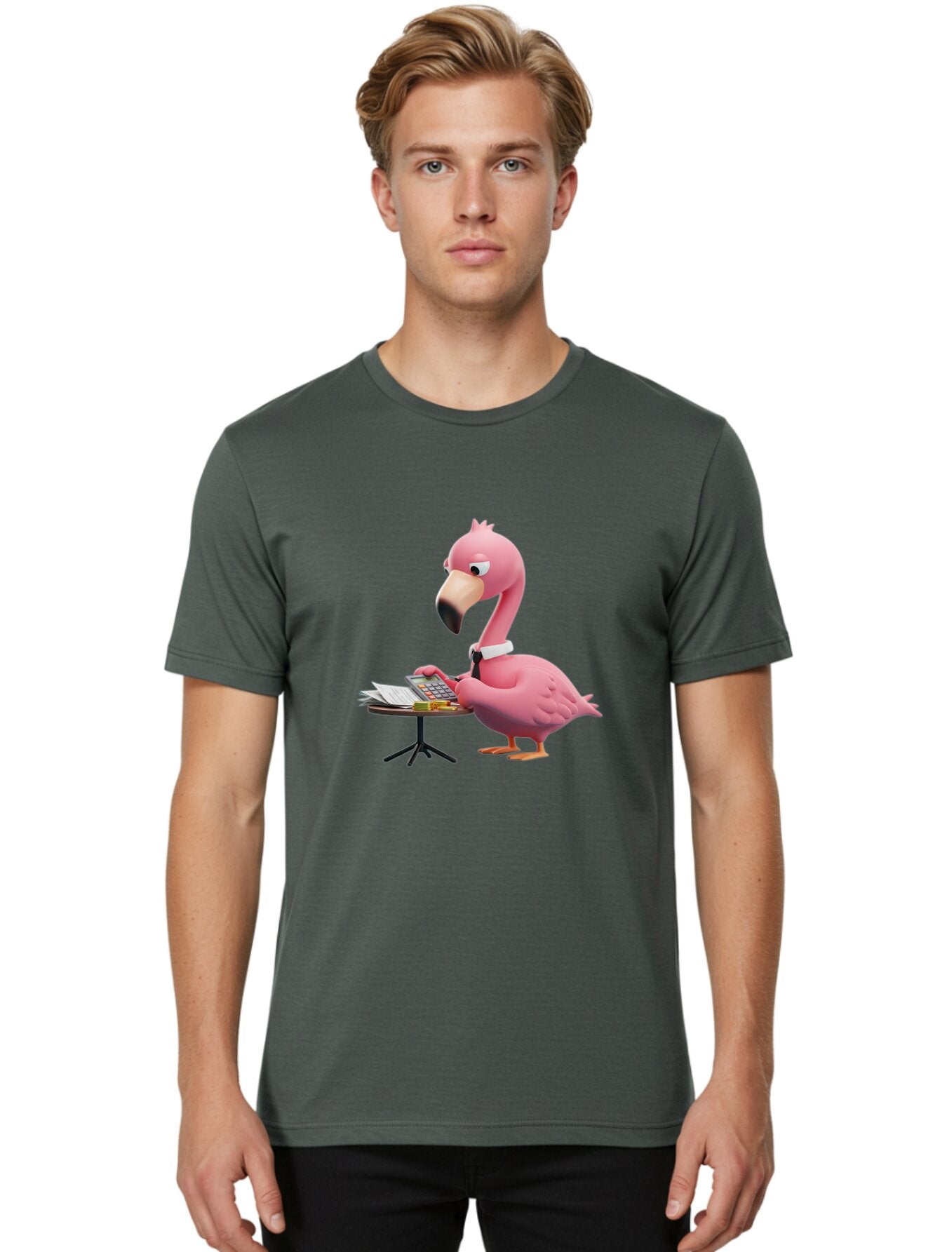 Flamingo-Accountant Men'S Graphic Tee, 100% Cotton, Comfortable Casual Summer Wear, Machine Washable, Vintage Camera, Old Camera, Antique Camera, Black Camera, Classic Photography, Photography Equipment, Nostalgic Device, Film Camera, Bap417 22
